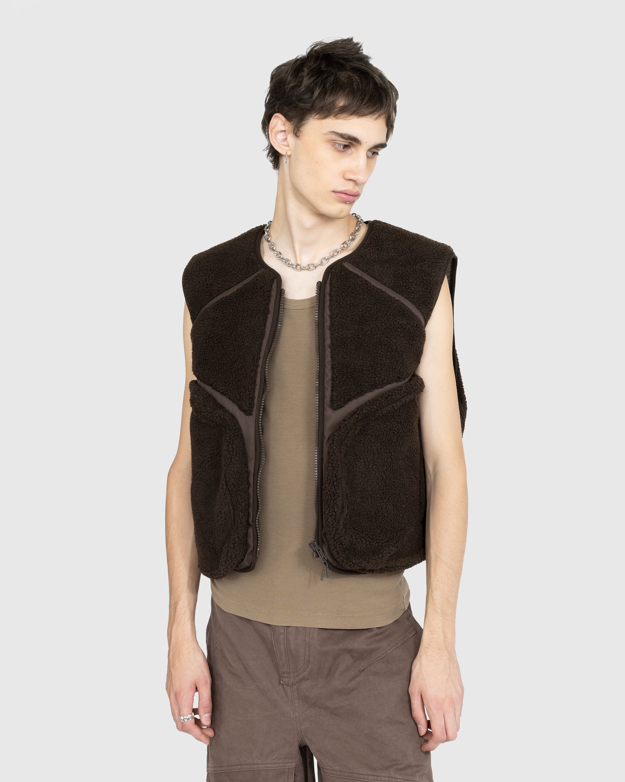 Entire Studios - Fluffy Vest Bear - Clothing - Brown - Image 2
