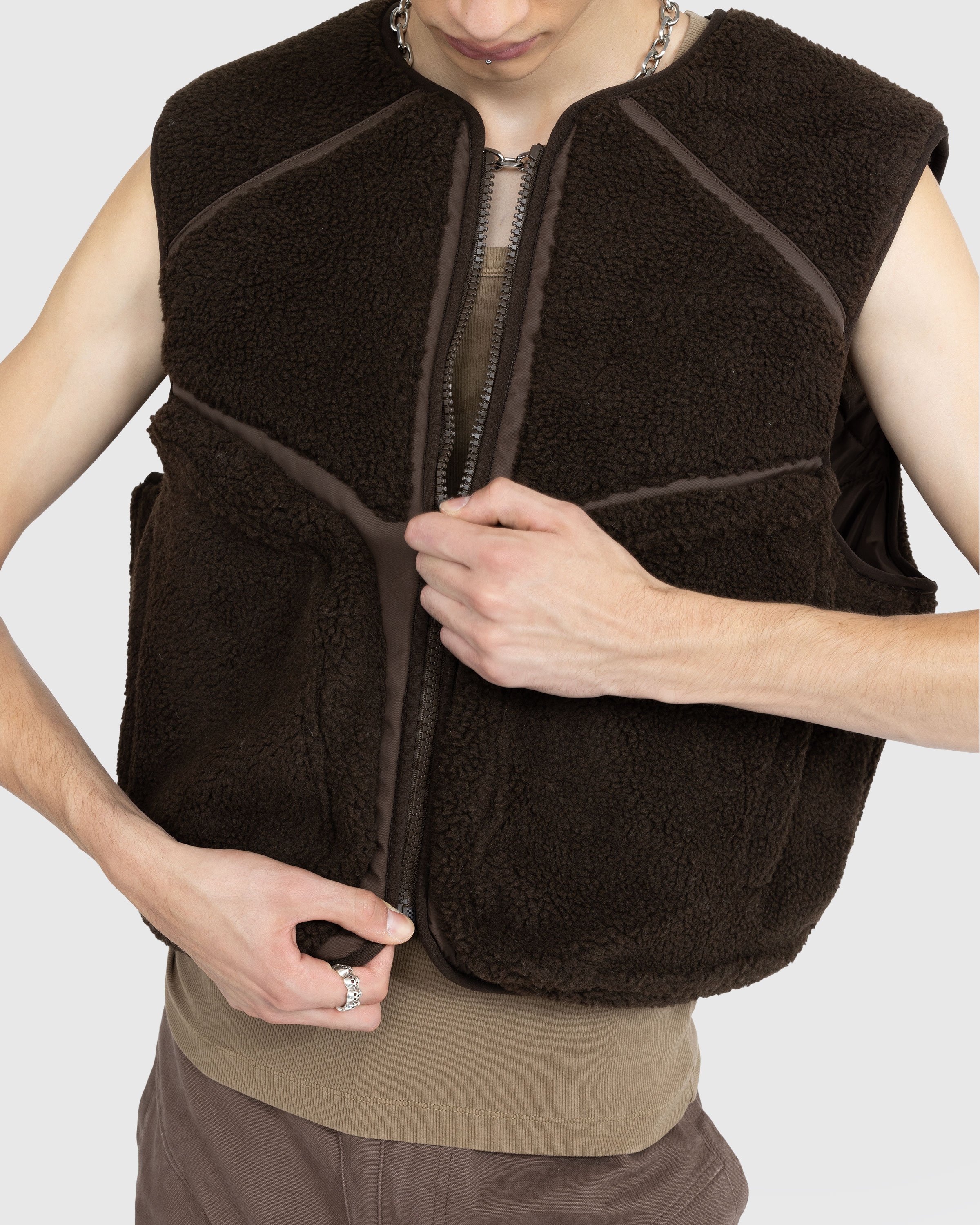 Entire Studios - Fluffy Vest Bear - Clothing - Brown - Image 4
