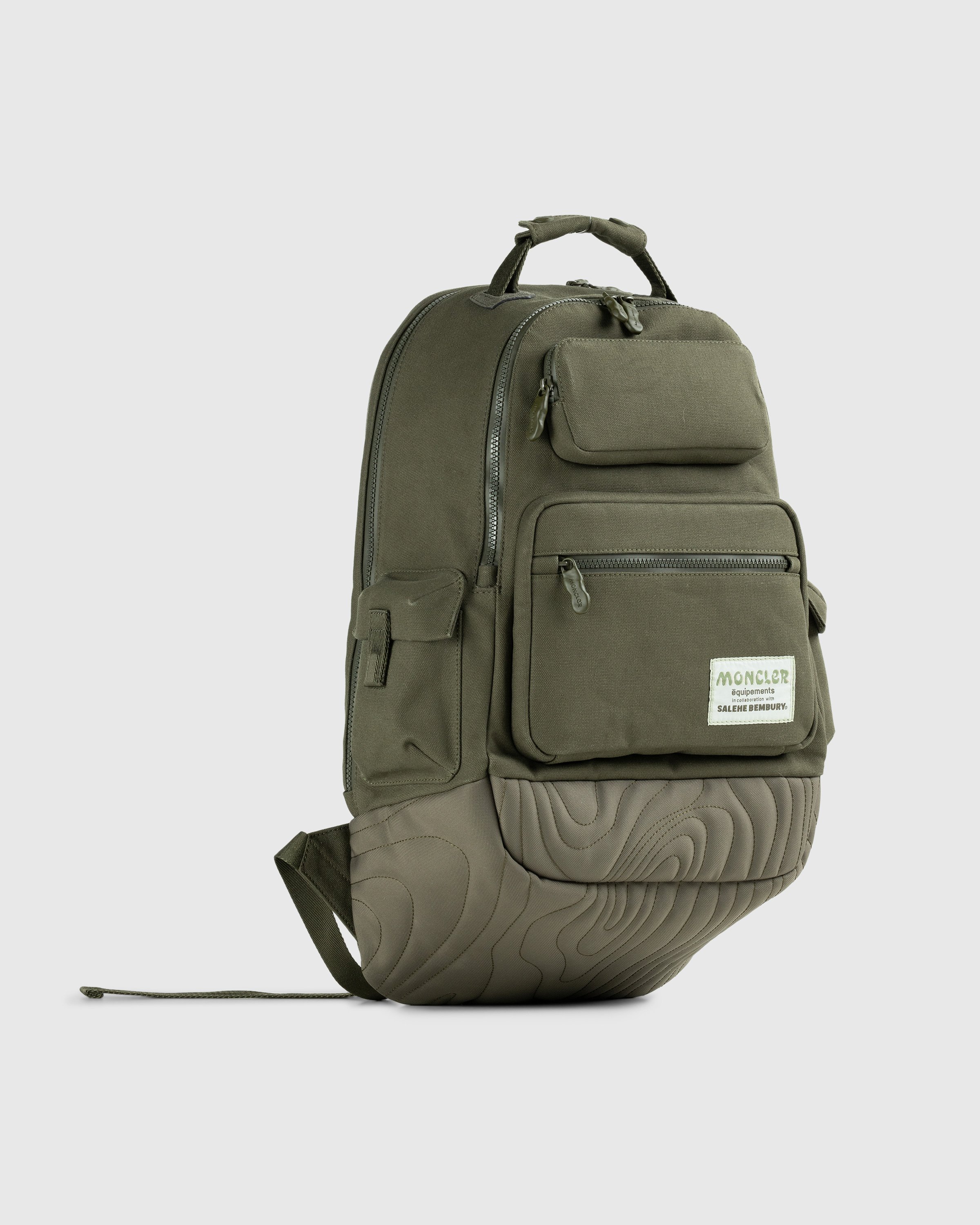Moncler x Salehe Bembury - Canvas Backpack Green - Accessories - Green - Image 3