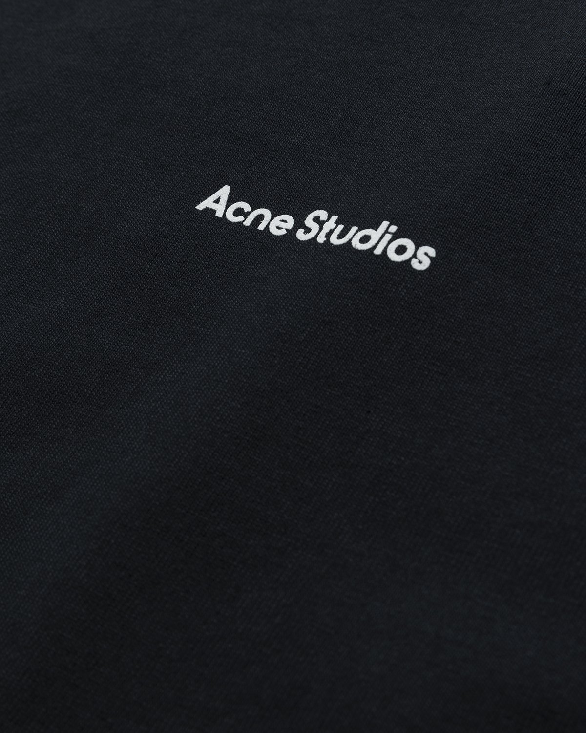 Acne Studios - Organic Cotton Logo T-Shirt Black - Clothing - Black - Image 4