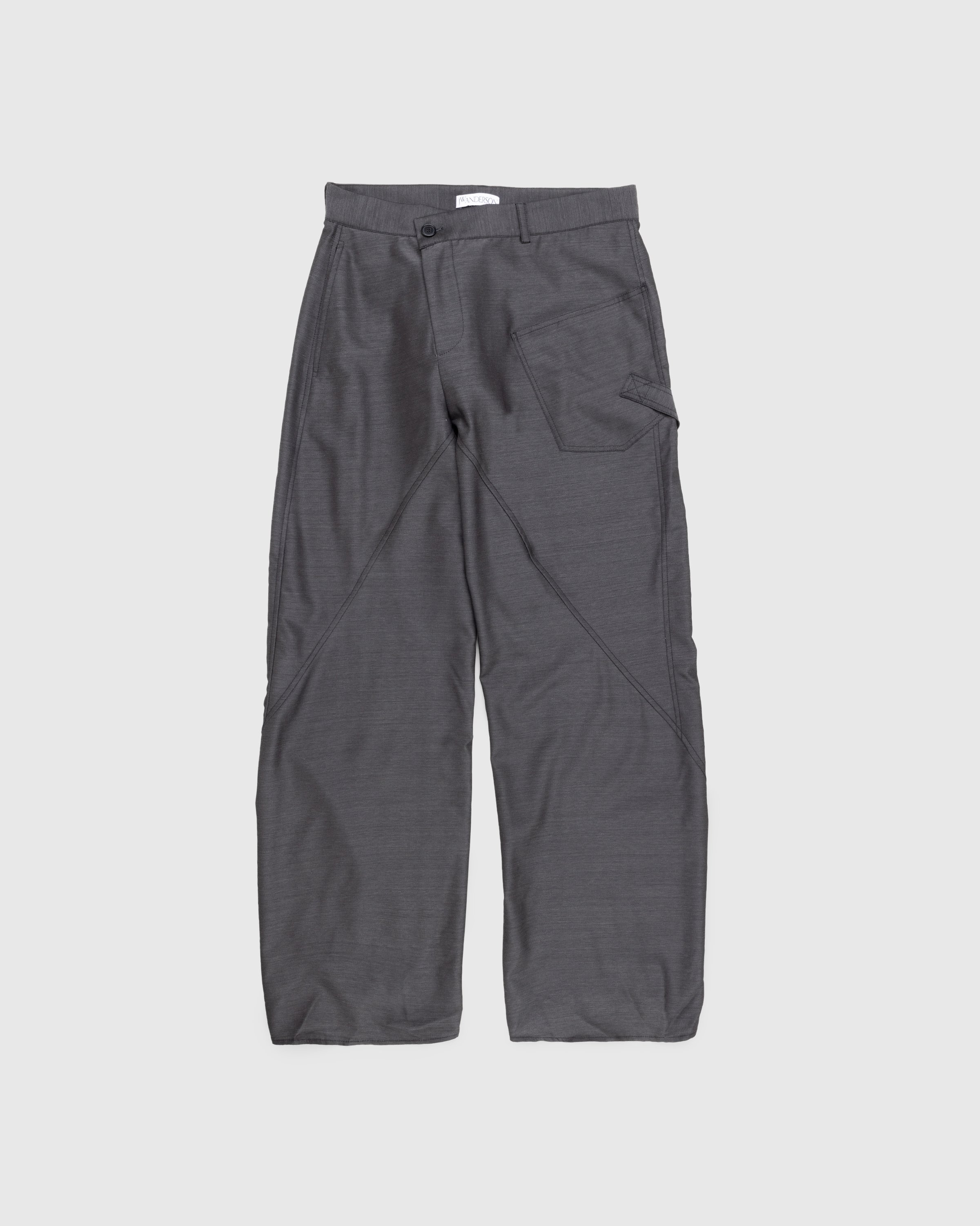 J.W. Anderson - Twisted Workwear Trousers Grey - Clothing - Grey - Image 1