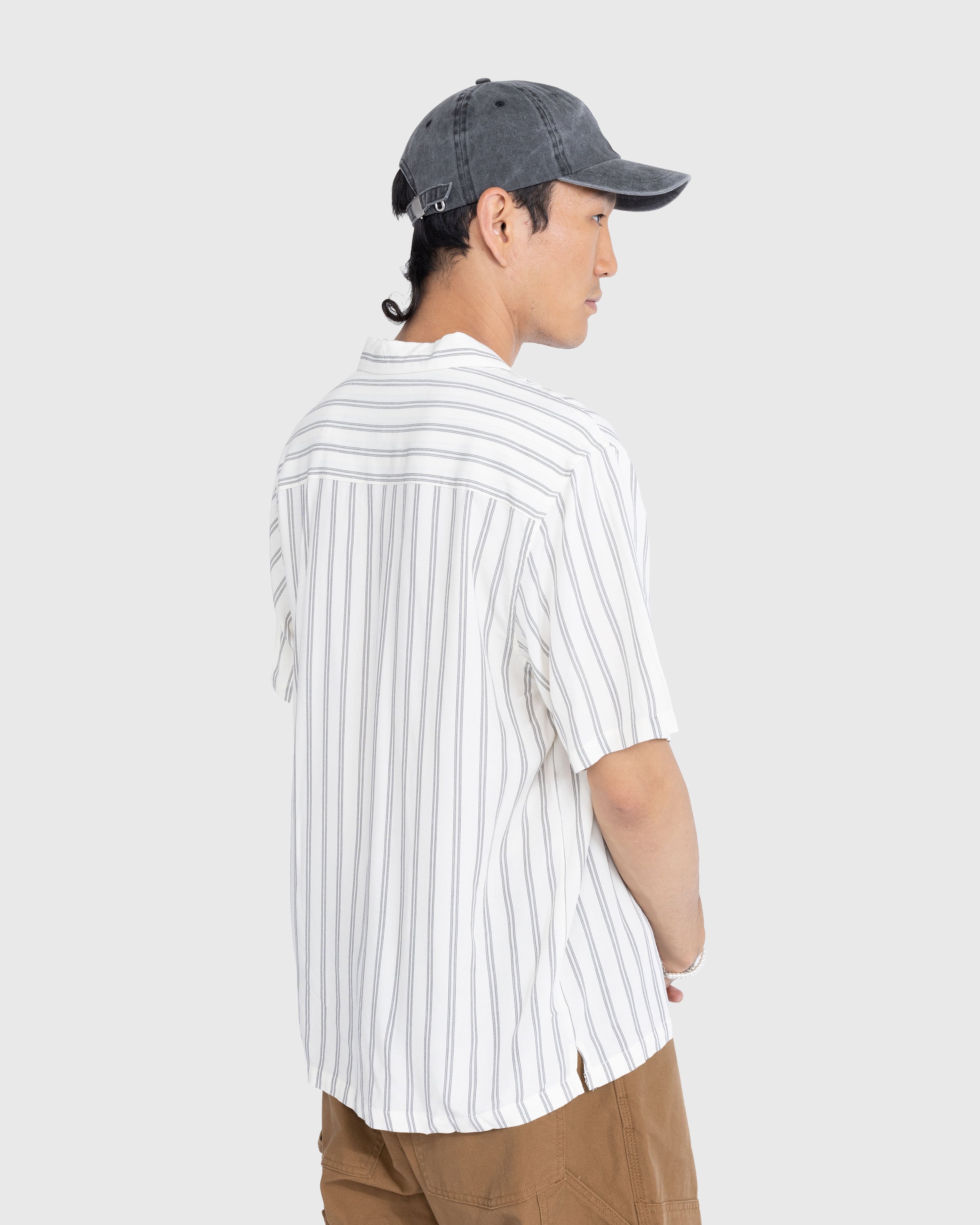 Carhartt WIP - Reyes Stripe Shirt Wax - Clothing - Beige - Image 3