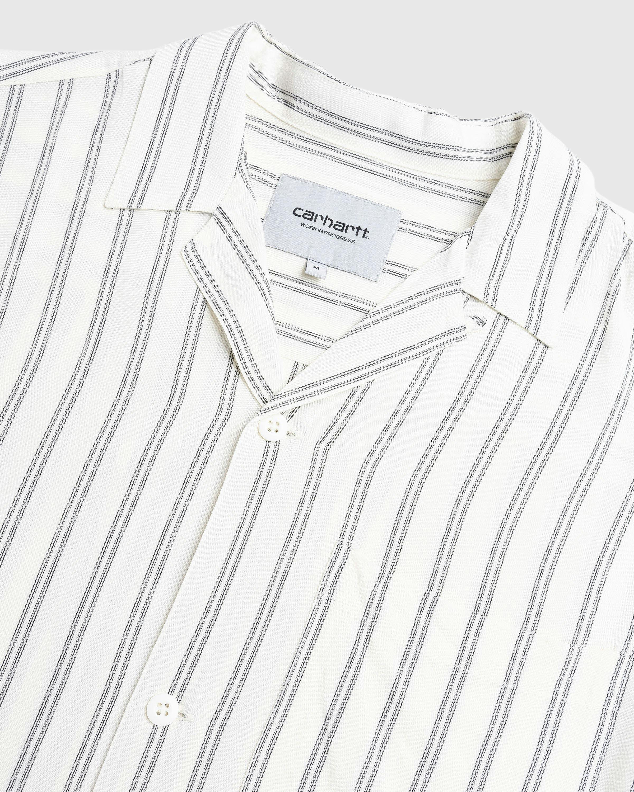 Carhartt WIP - Reyes Stripe Shirt Wax - Clothing - Beige - Image 6