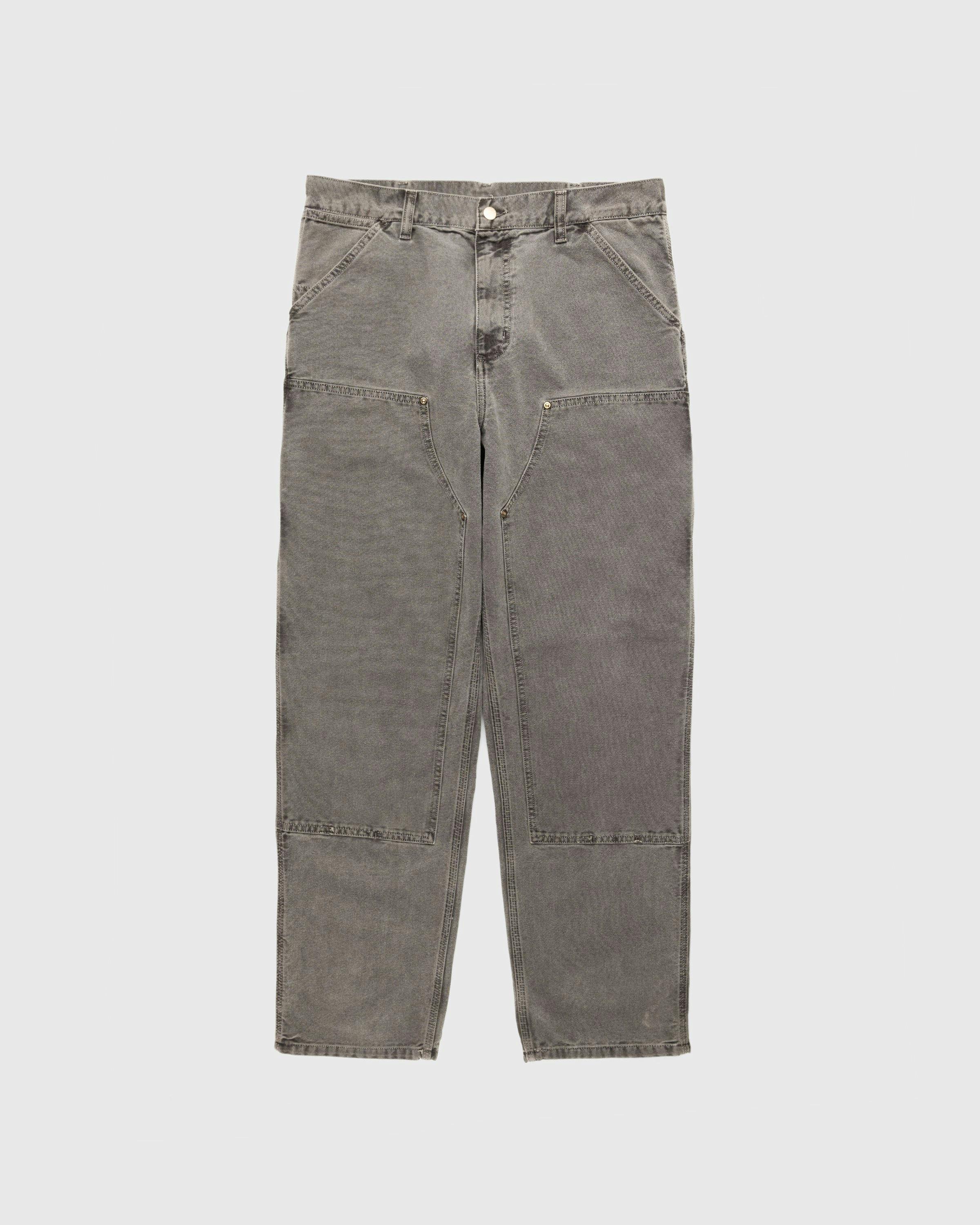 Carhartt WIP - Double Knee Pant Black Stonewashed - Clothing - Black - Image 1