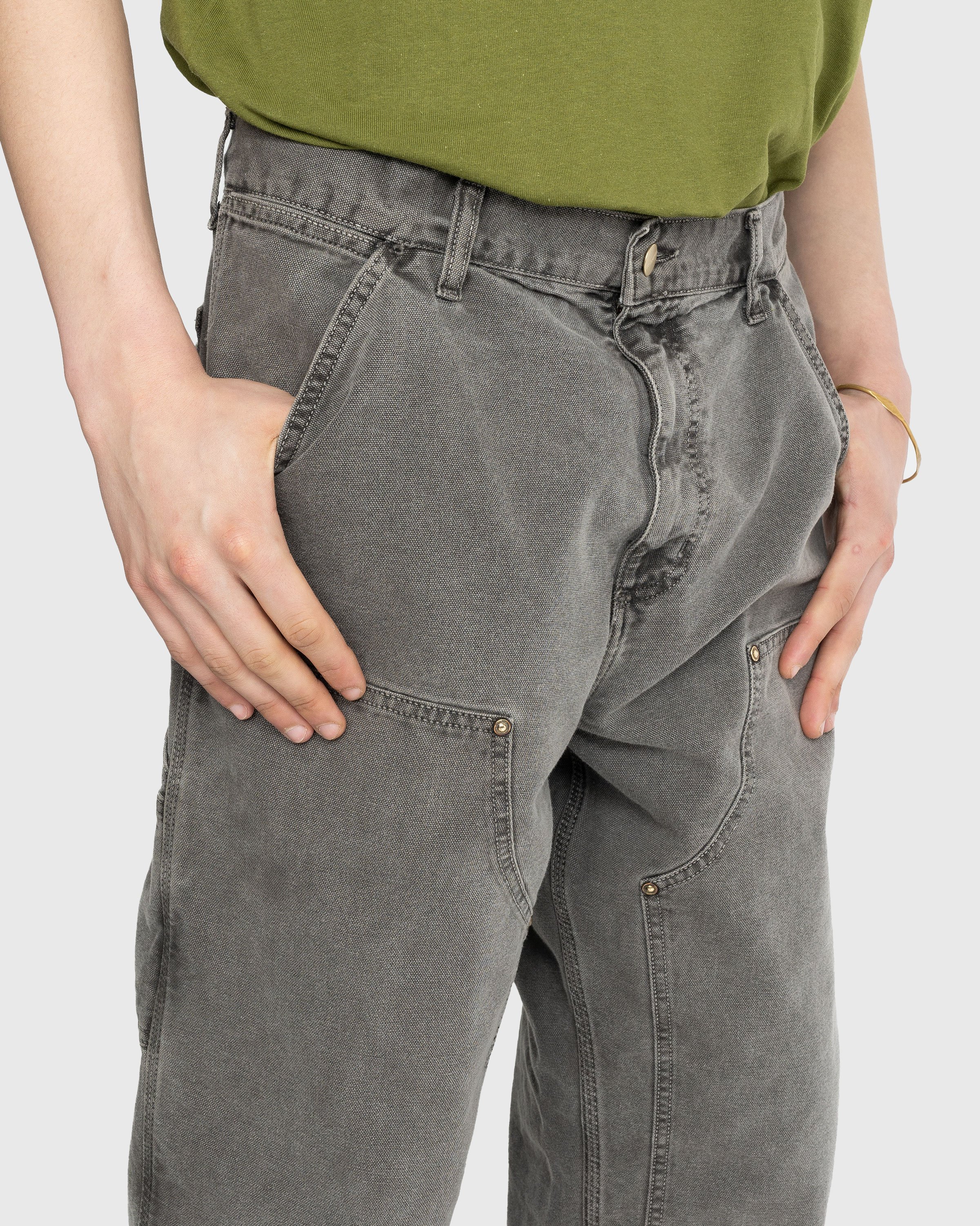 Carhartt WIP - Double Knee Pant Black Stonewashed - Clothing - Black - Image 5