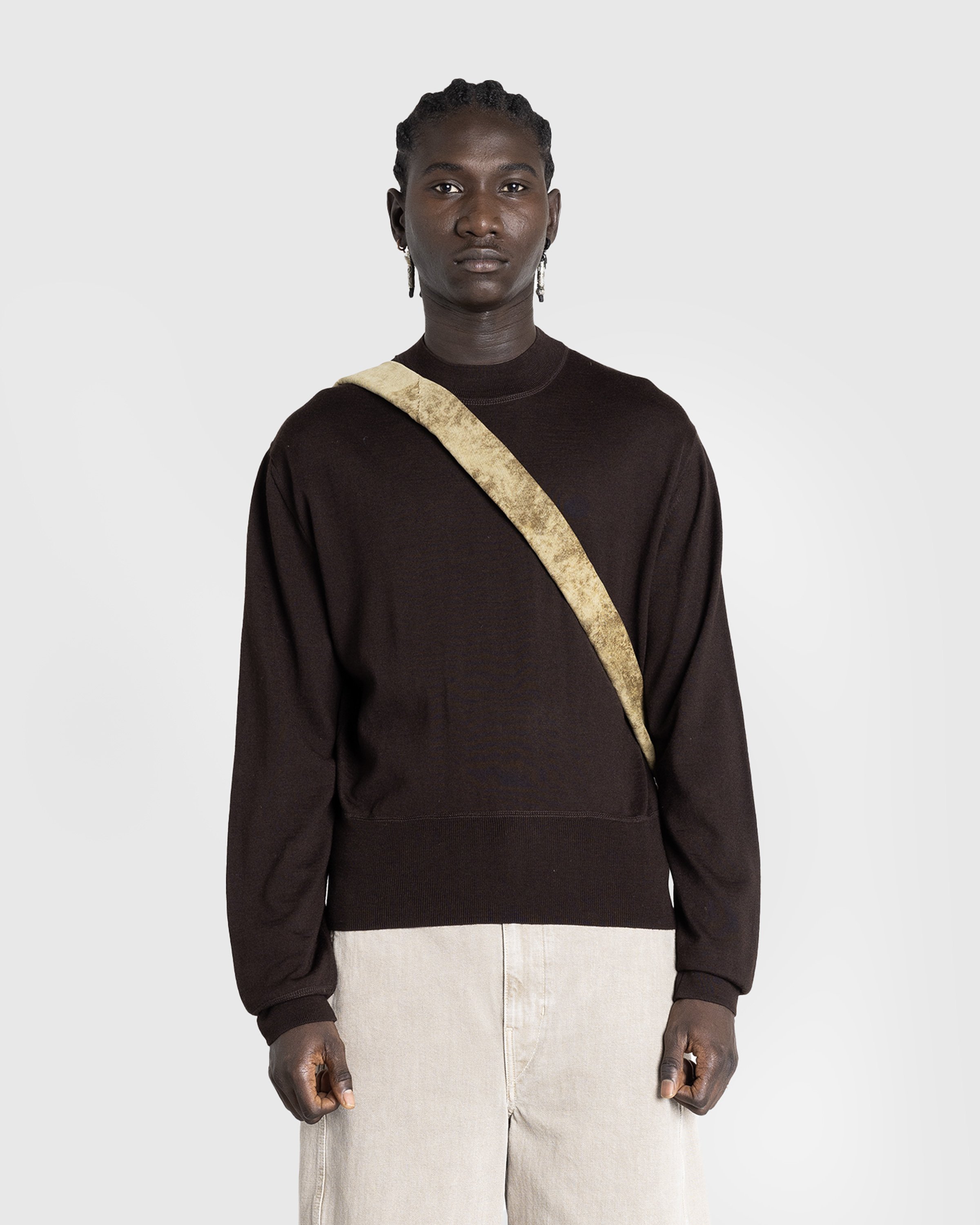 Lemaire - MOCK NECK JUMPE Brown - Clothing - Brown - Image 2