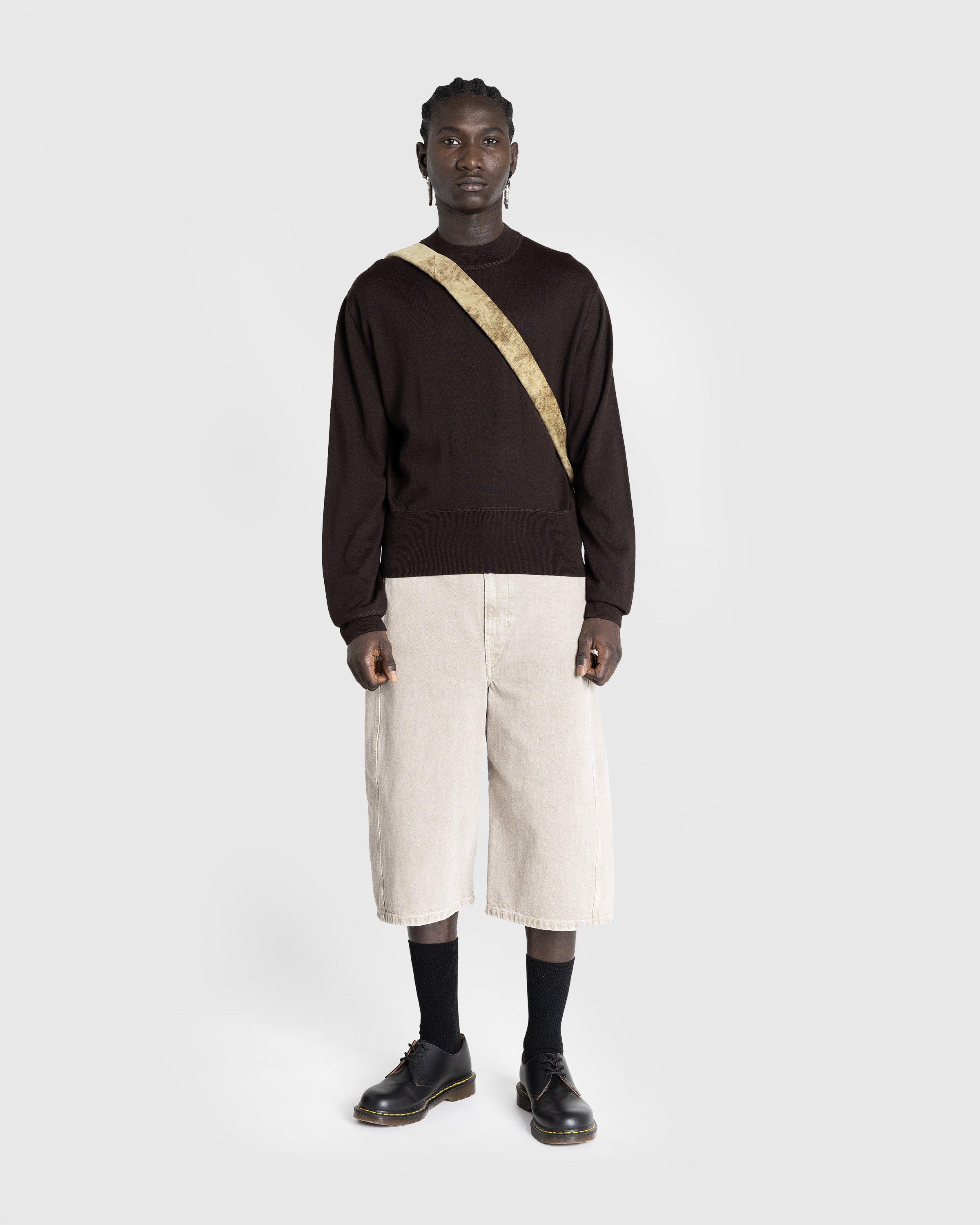 Lemaire - MOCK NECK JUMPE Brown - Clothing - Brown - Image 3