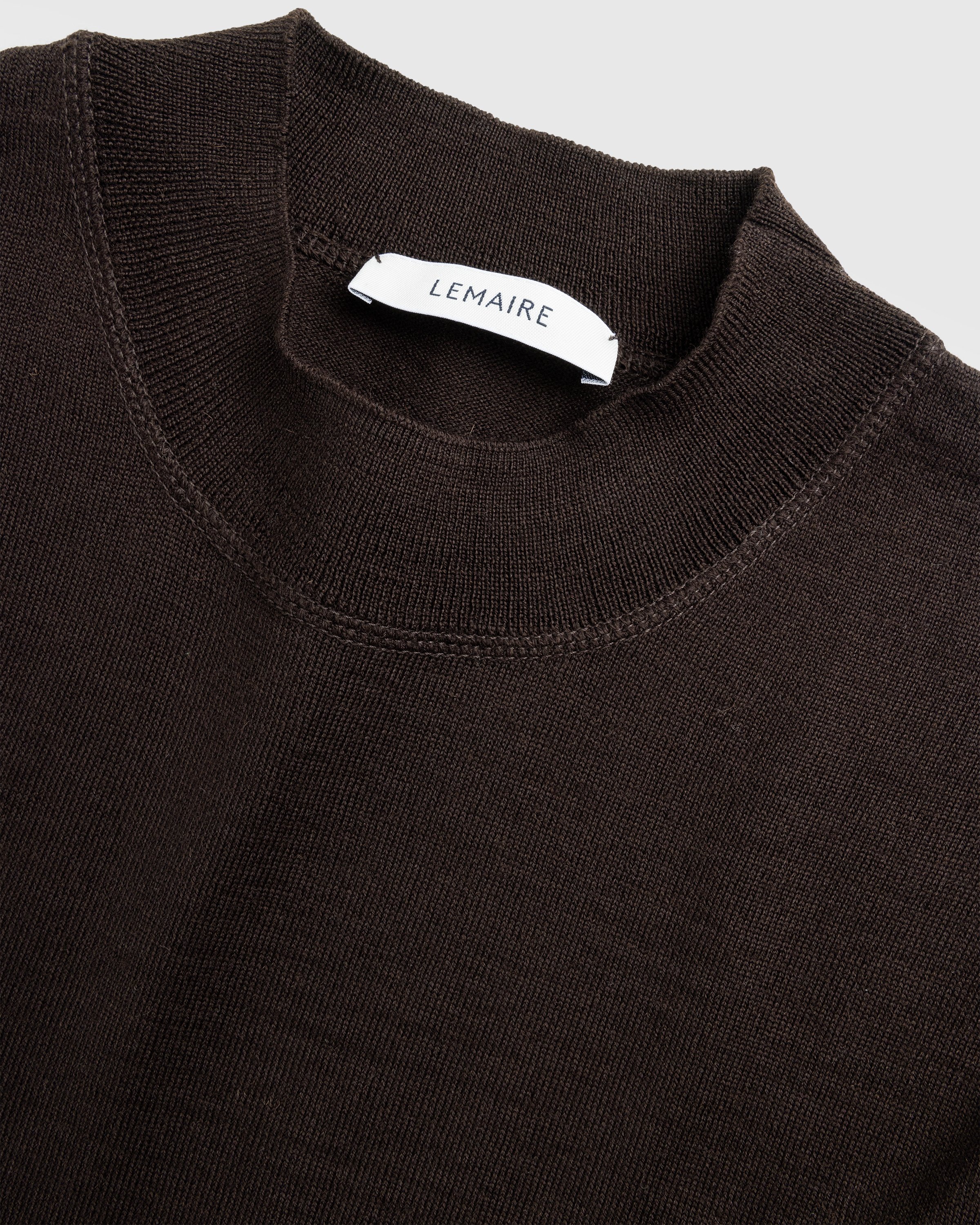 Lemaire - MOCK NECK JUMPE Brown - Clothing - Brown - Image 7