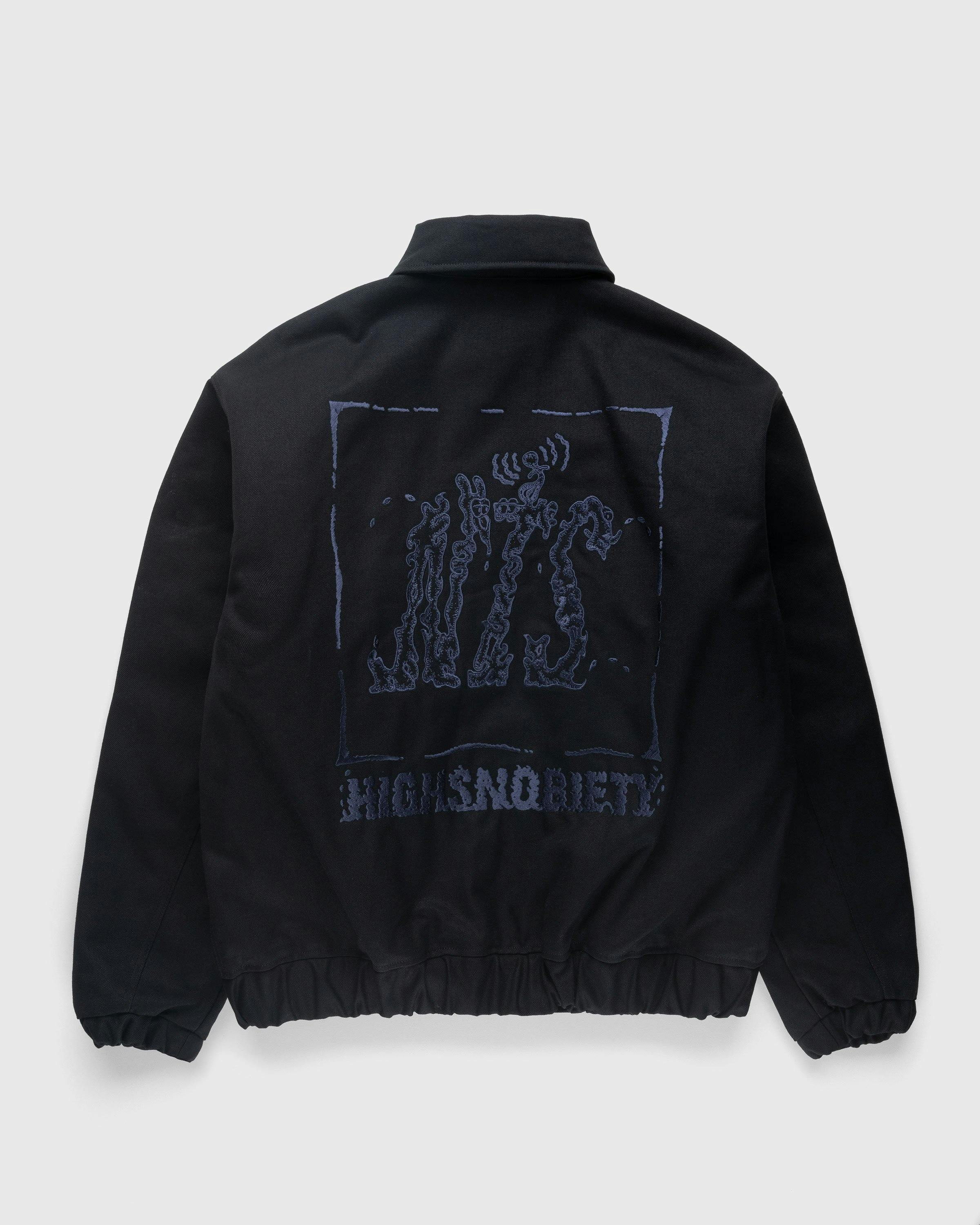 NTS x Highsnobiety - Stone Washed Canvas Bomber Jacket Black - Clothing - Black - Image 1