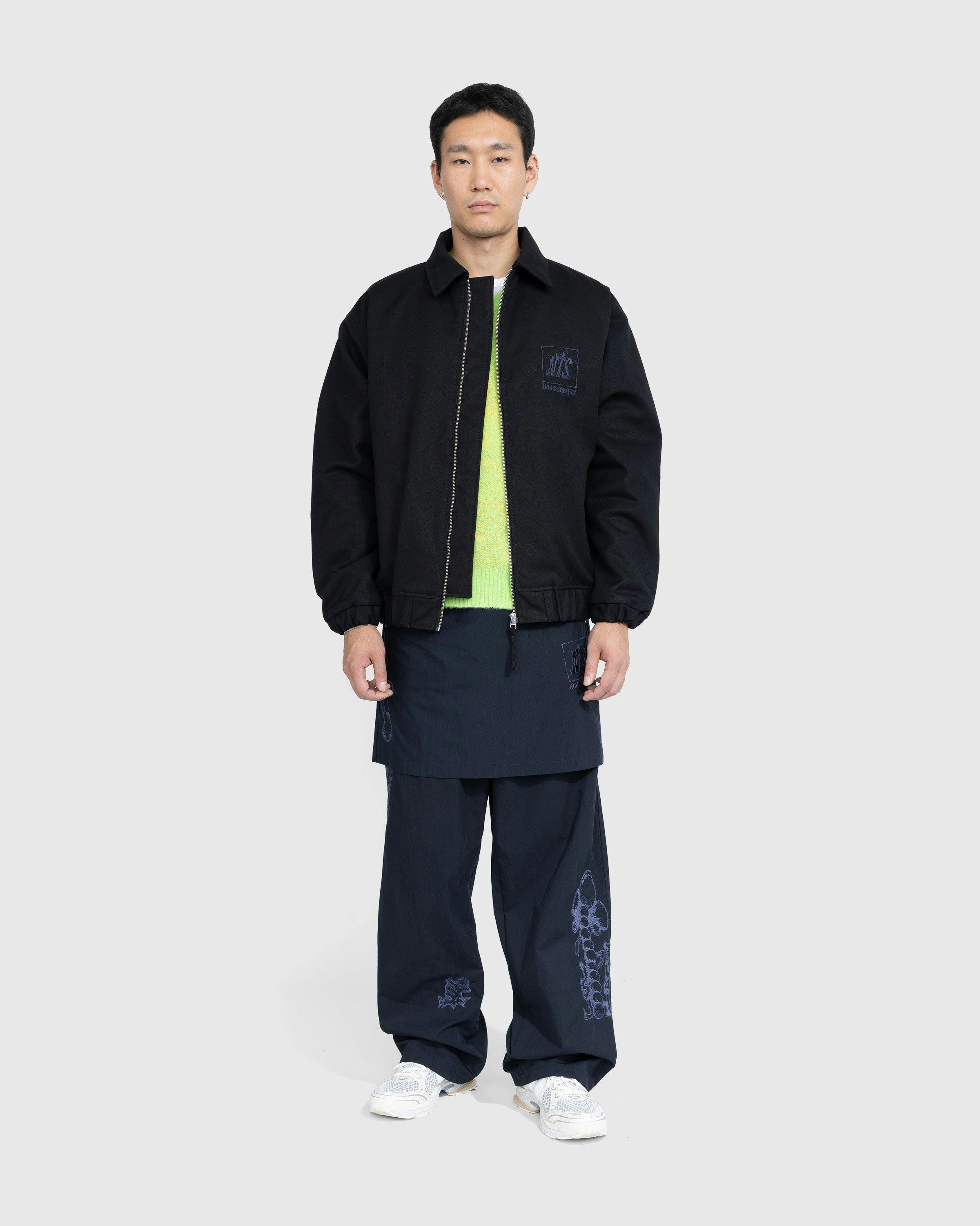 NTS x Highsnobiety - Brushed Nylon Trackpants Navy - Clothing - Black - Image 4