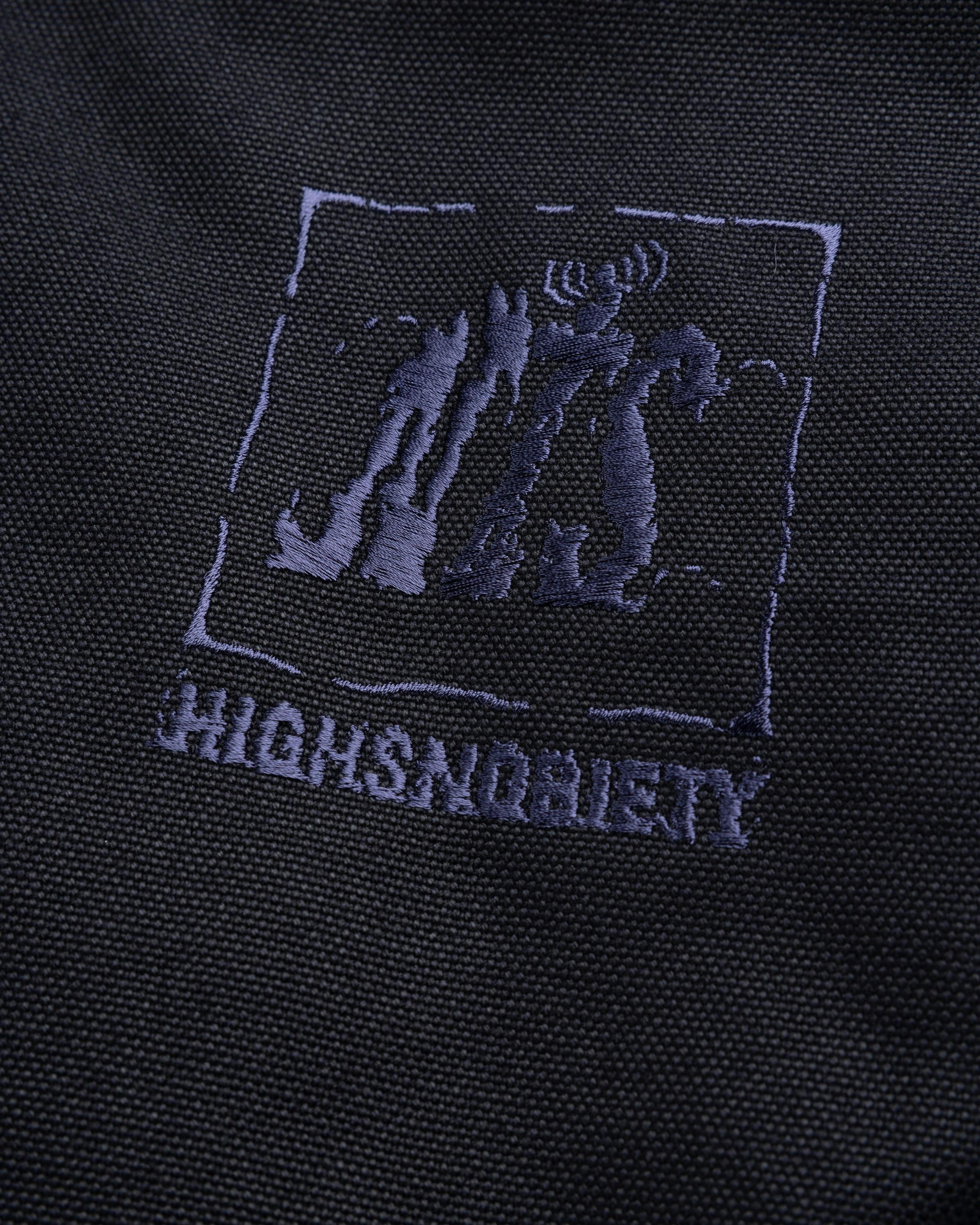 NTS x Highsnobiety - Stone Washed Canvas Bomber Jacket Black - Clothing - Black - Image 8