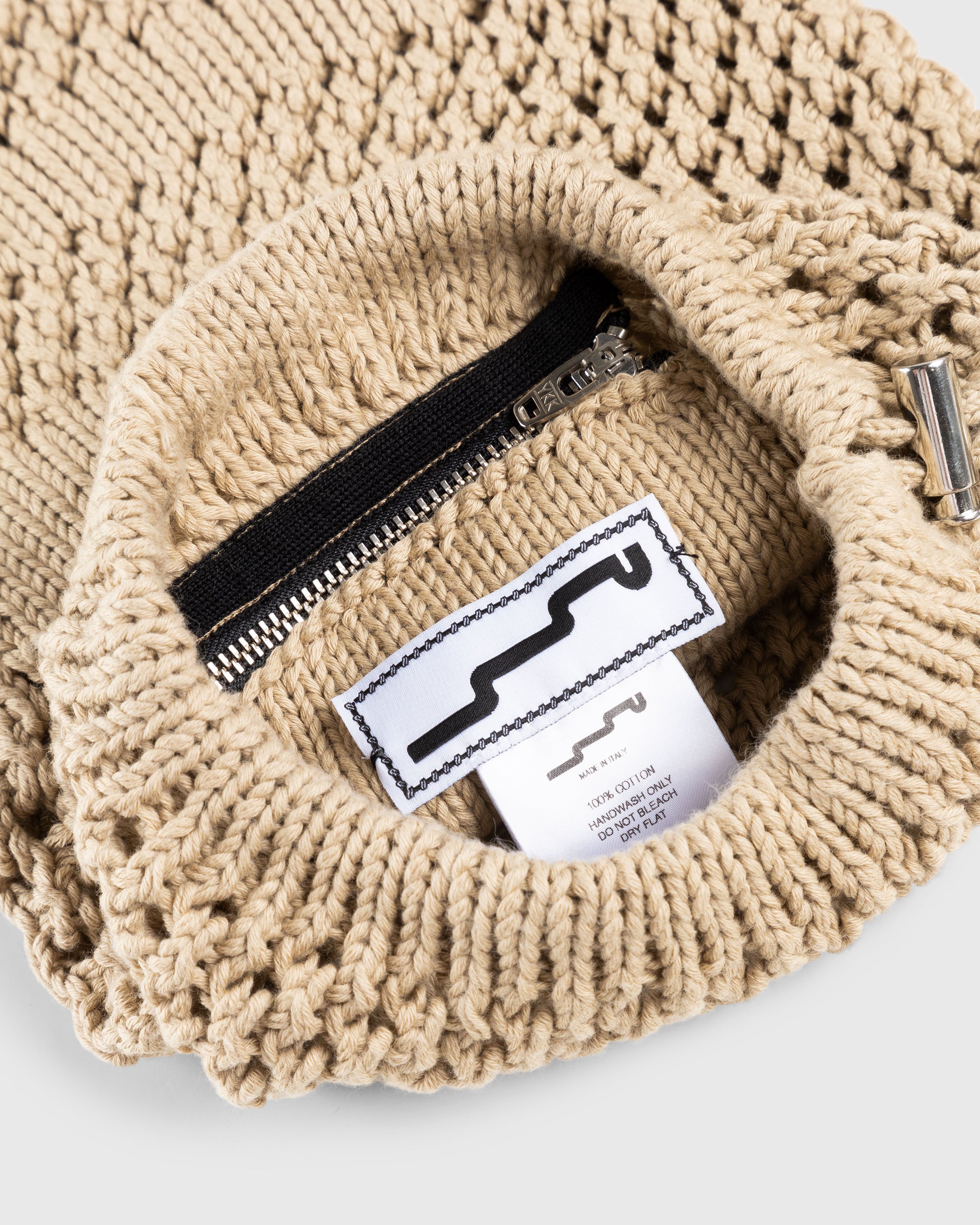 SSU - Mesh Stitch Knitted Bag Tan - Accessories - Beige - Image 4
