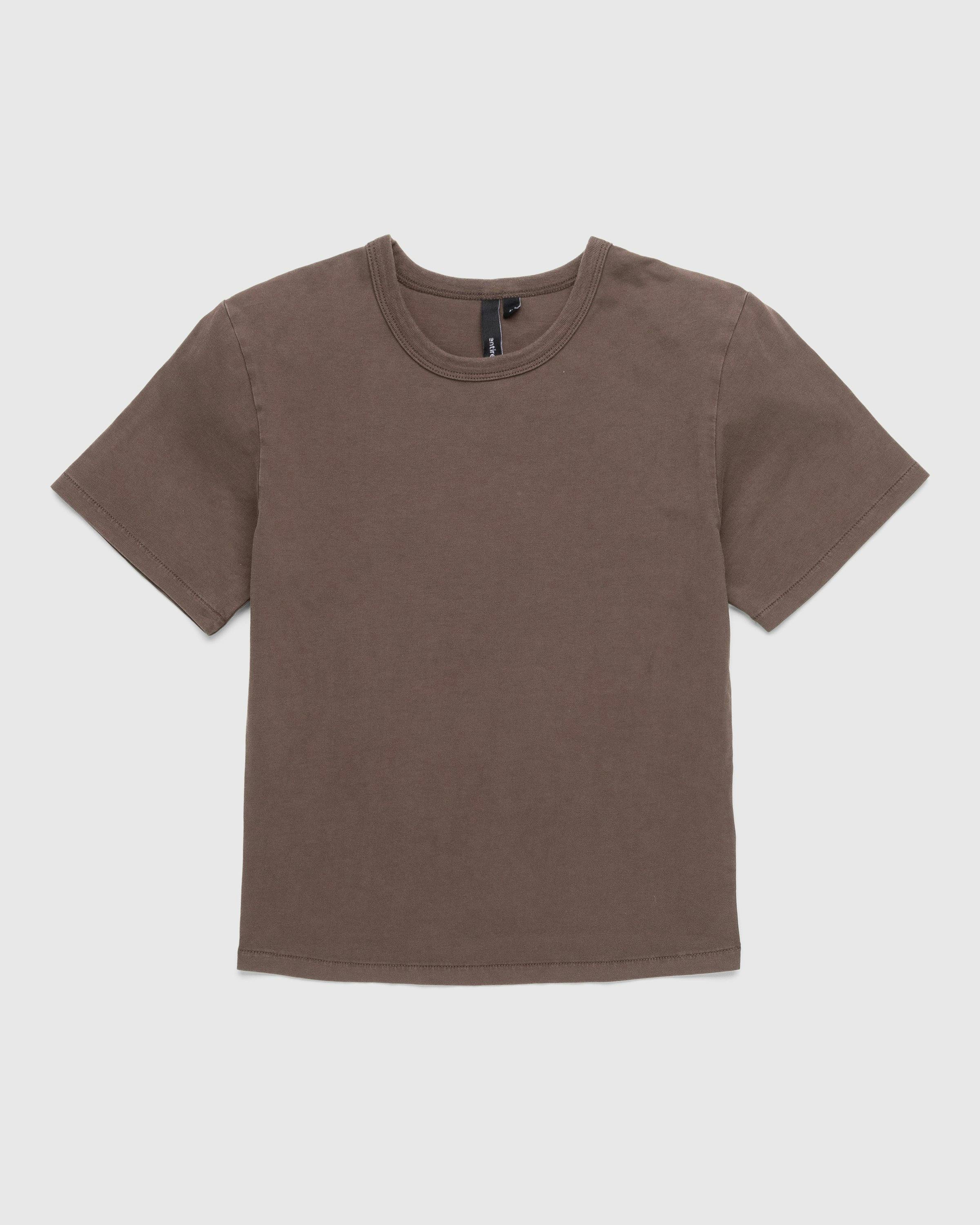 Entire Studios - MICRO TEE BRUNETTE - Clothing - Brown - Image 1