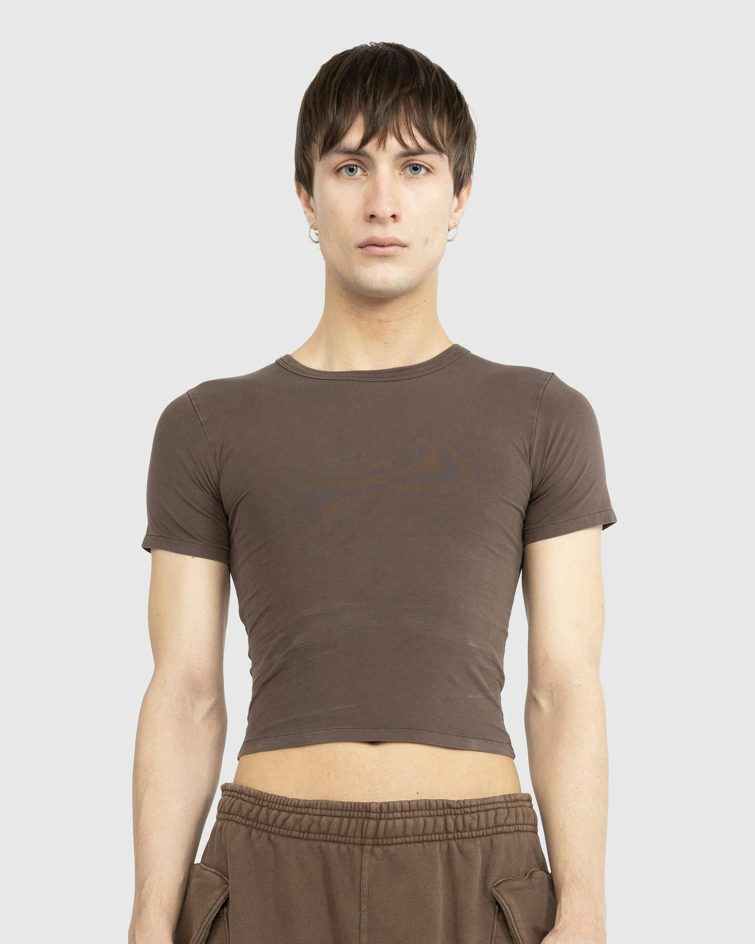 Entire Studios - MICRO TEE BRUNETTE - Clothing - Brown - Image 2