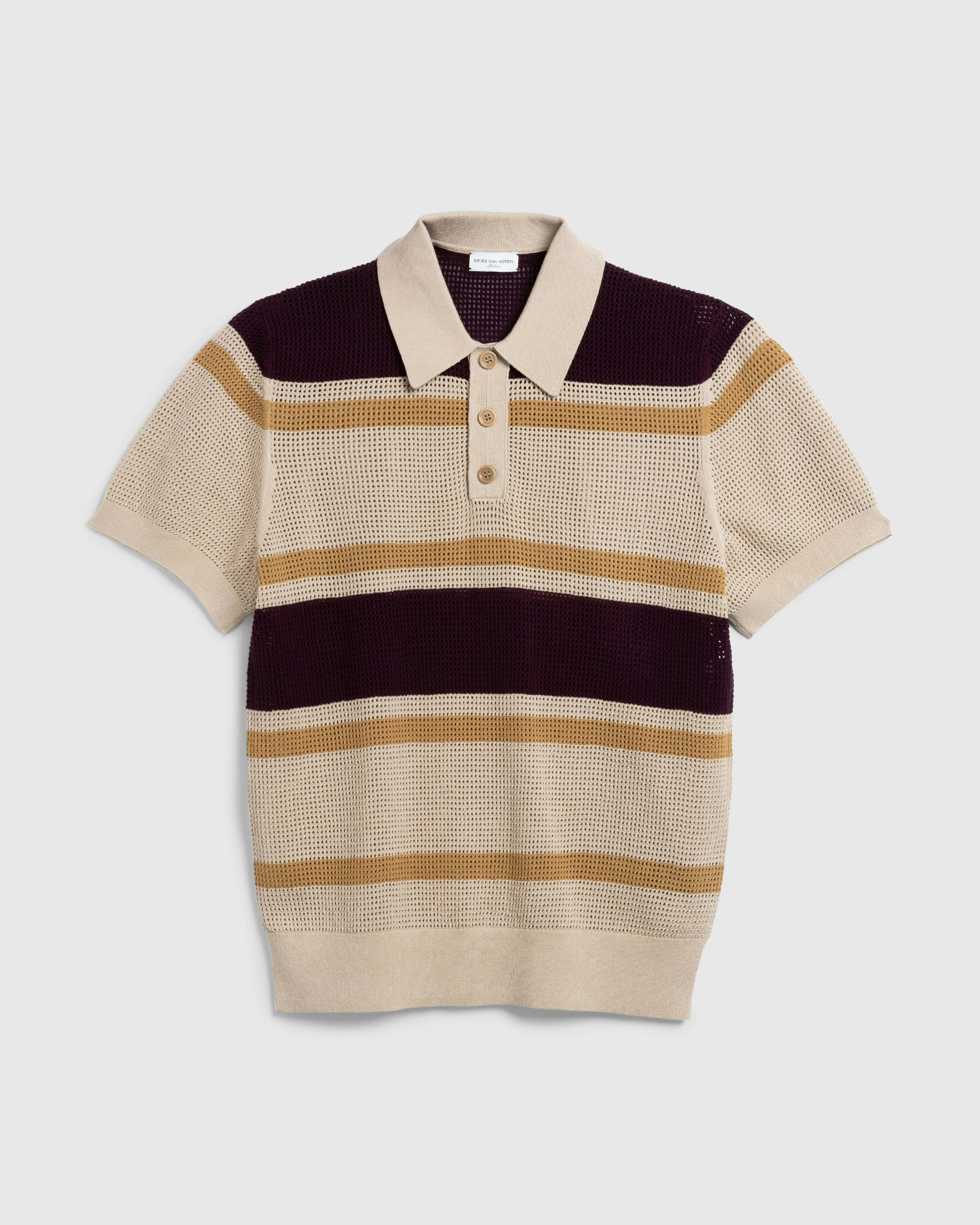 Dries van Noten - MINDO STRIPE 8702 M.K.POLO BEI - Clothing - Beige - Image 1