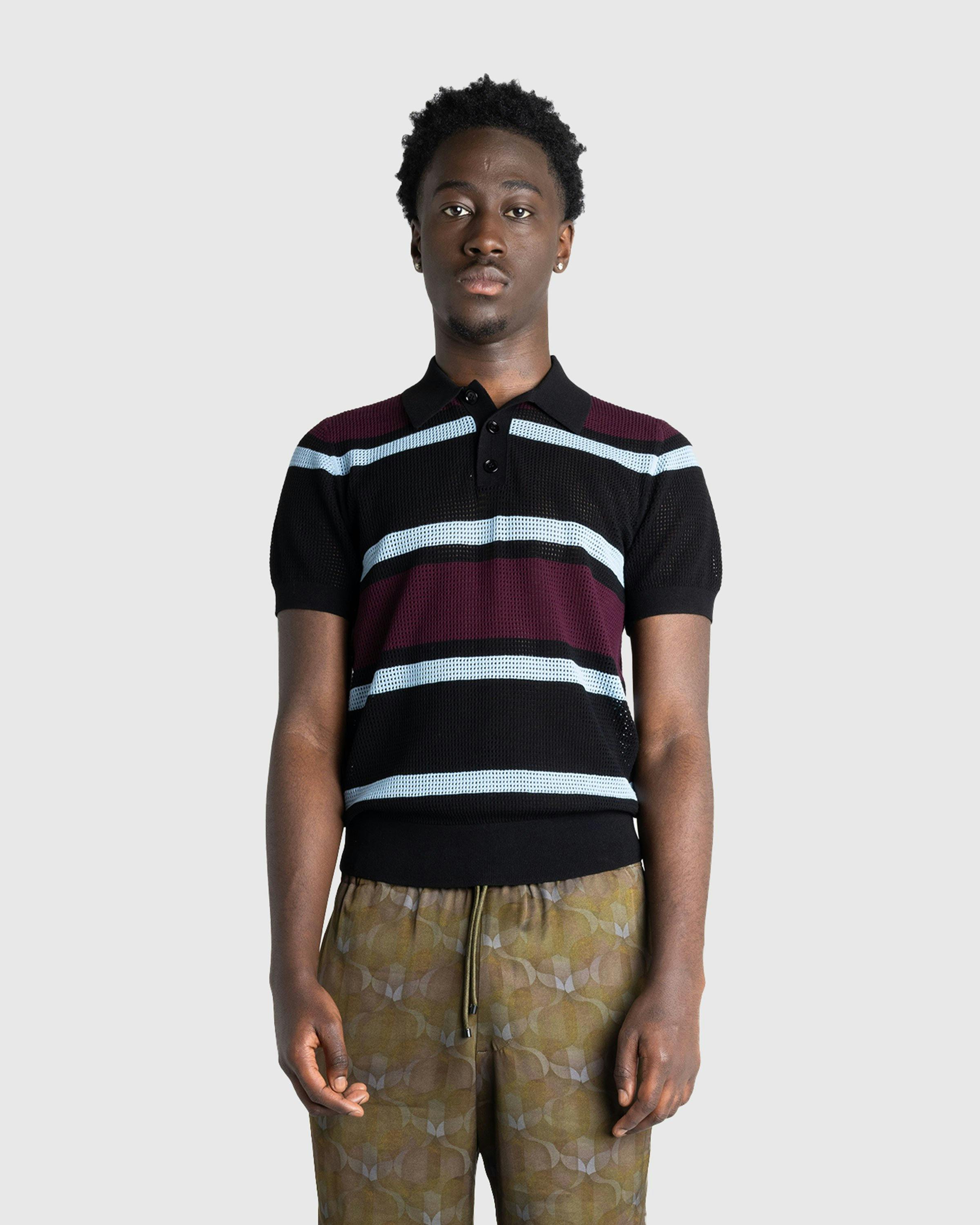 Dries van Noten - MINDO STRIPE 8702 M.K.POLO BLACK - Clothing - Black - Image 2