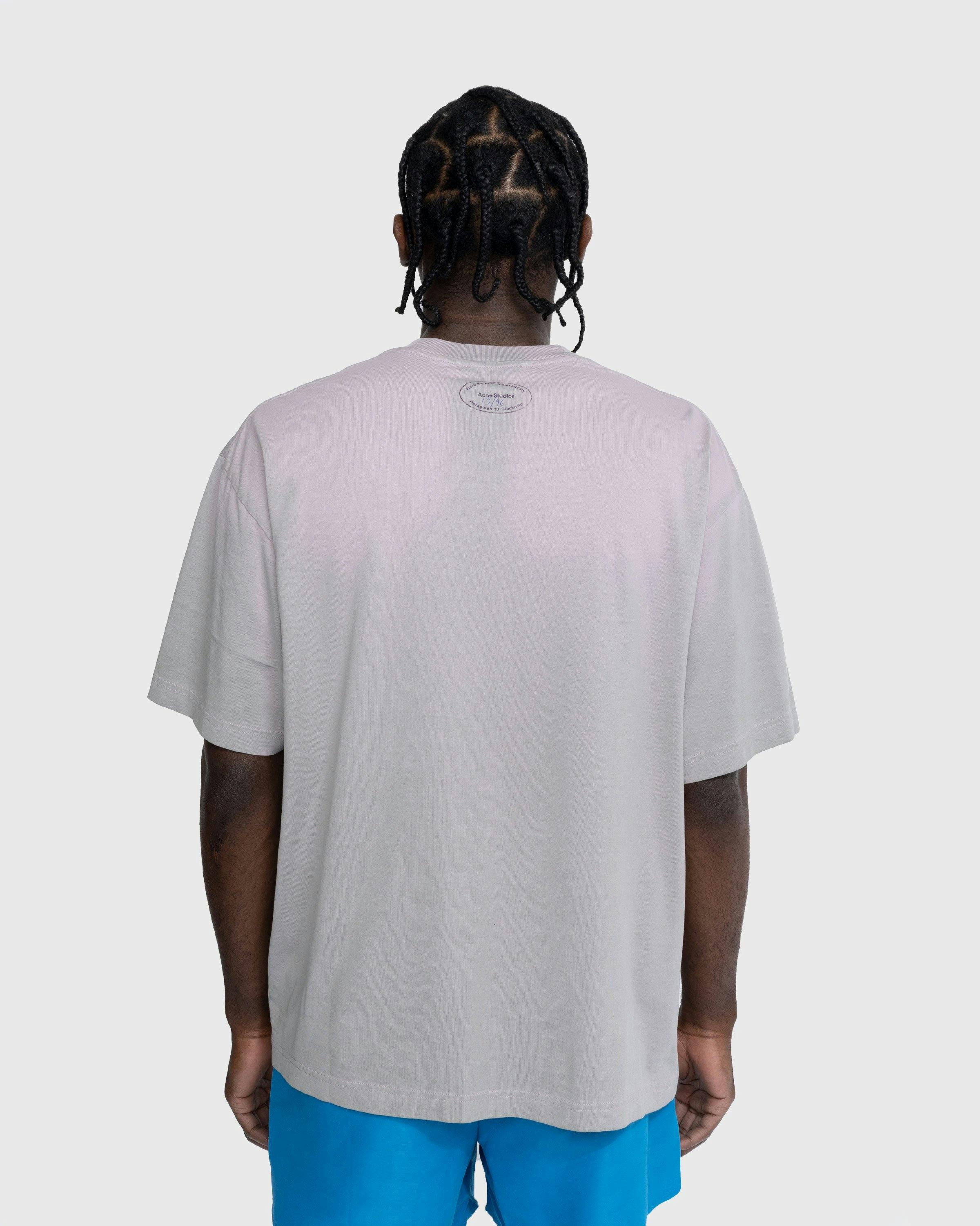 Acne Studios - Heat Reactive Print T-Shirt Grey - Clothing - Grey - Image 4