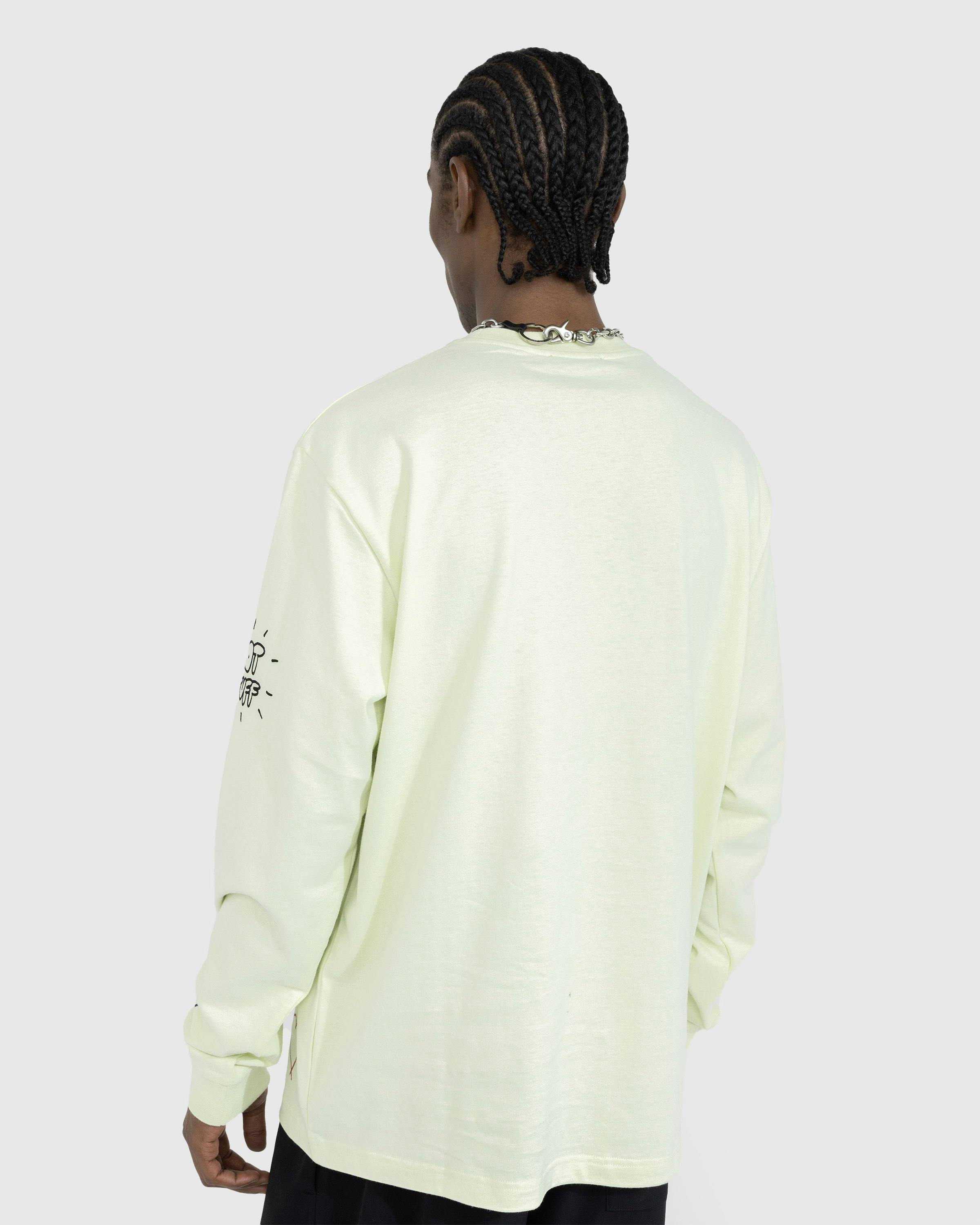 Acne Studios - Scribbles Longsleeve T-Shirt Green - Clothing - Green - Image 3