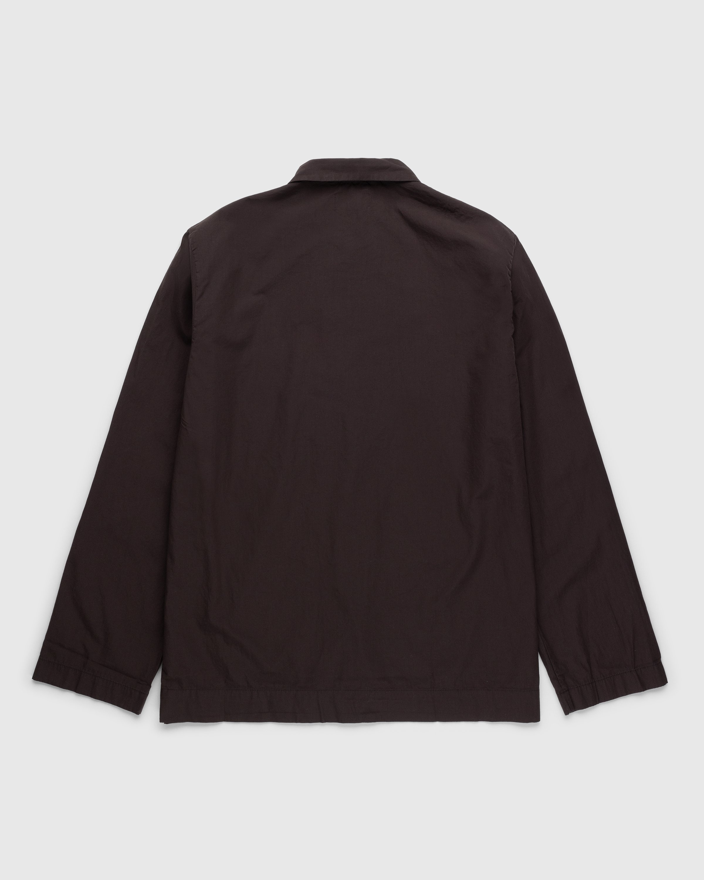 Tekla - Cotton Poplin Pyjamas Shirt Coffee - Clothing - Brown - Image 2