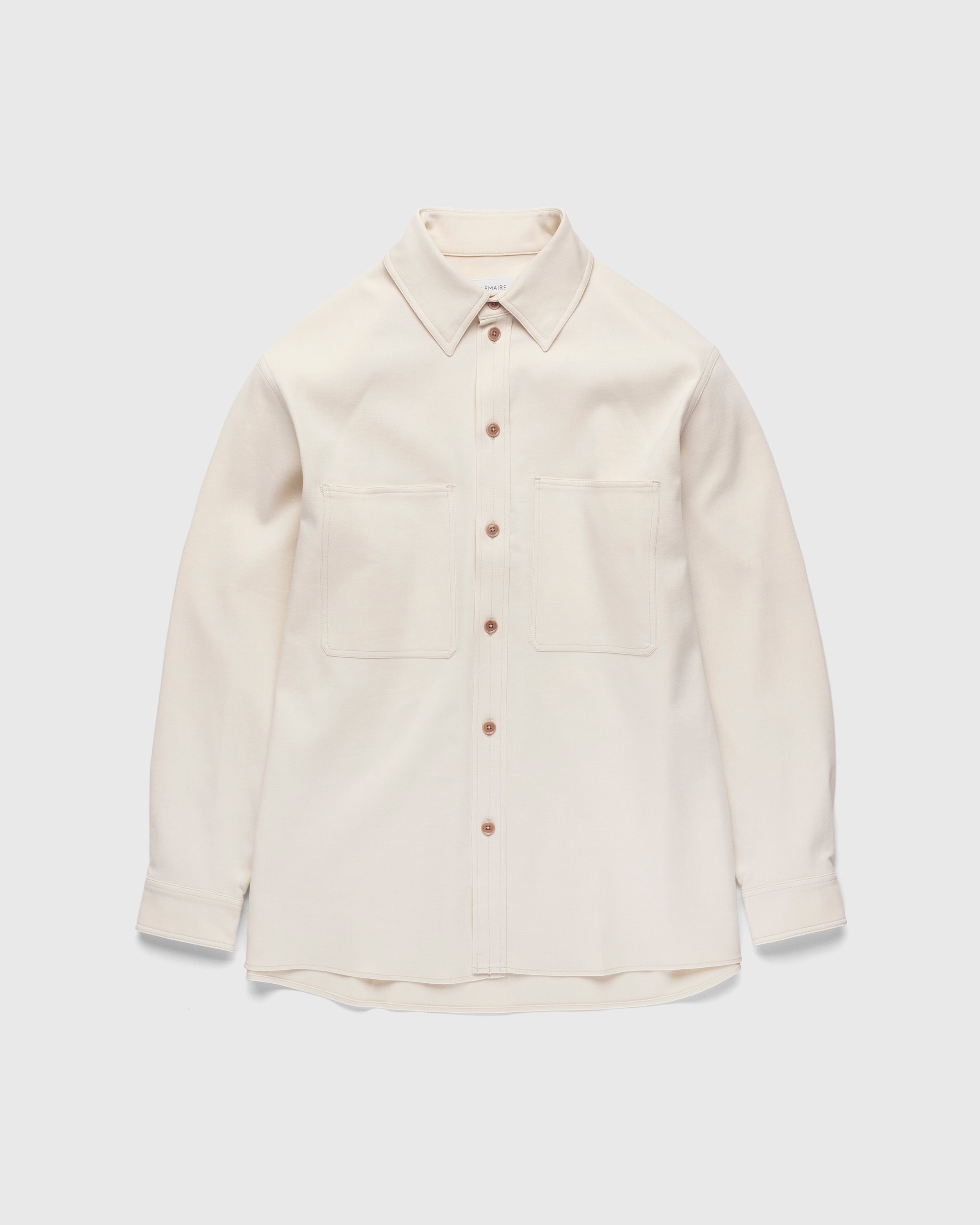 Lemaire - Wool Blend Shirt Beige - Clothing - Beige - Image 1