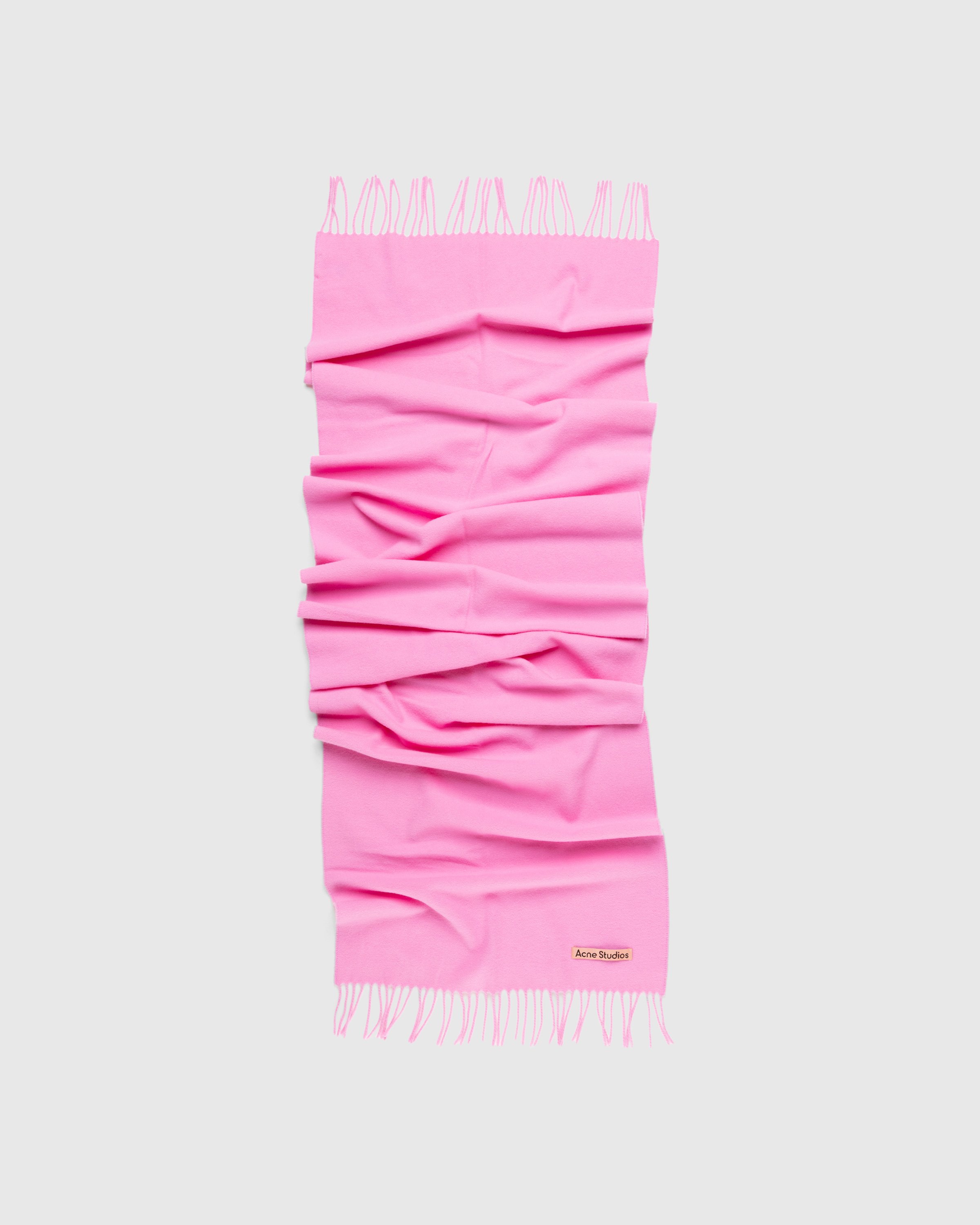 Acne Studios - Fringe Wool Scarf Bubble Pink - Accessories - Pink - Image 2