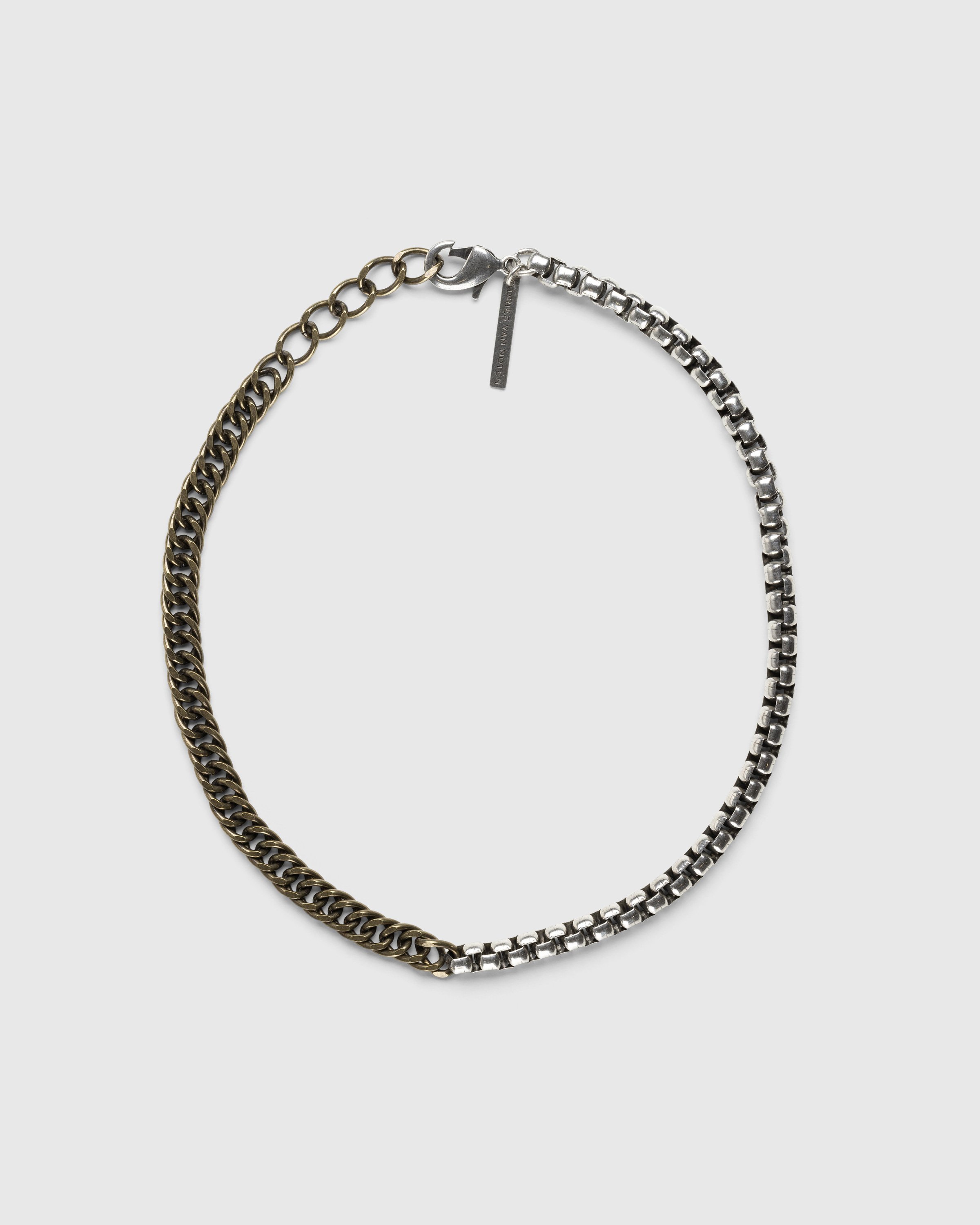 Dries van Noten - M232-125 Necklace Silver/Brass - Accessories - Silver - Image 1