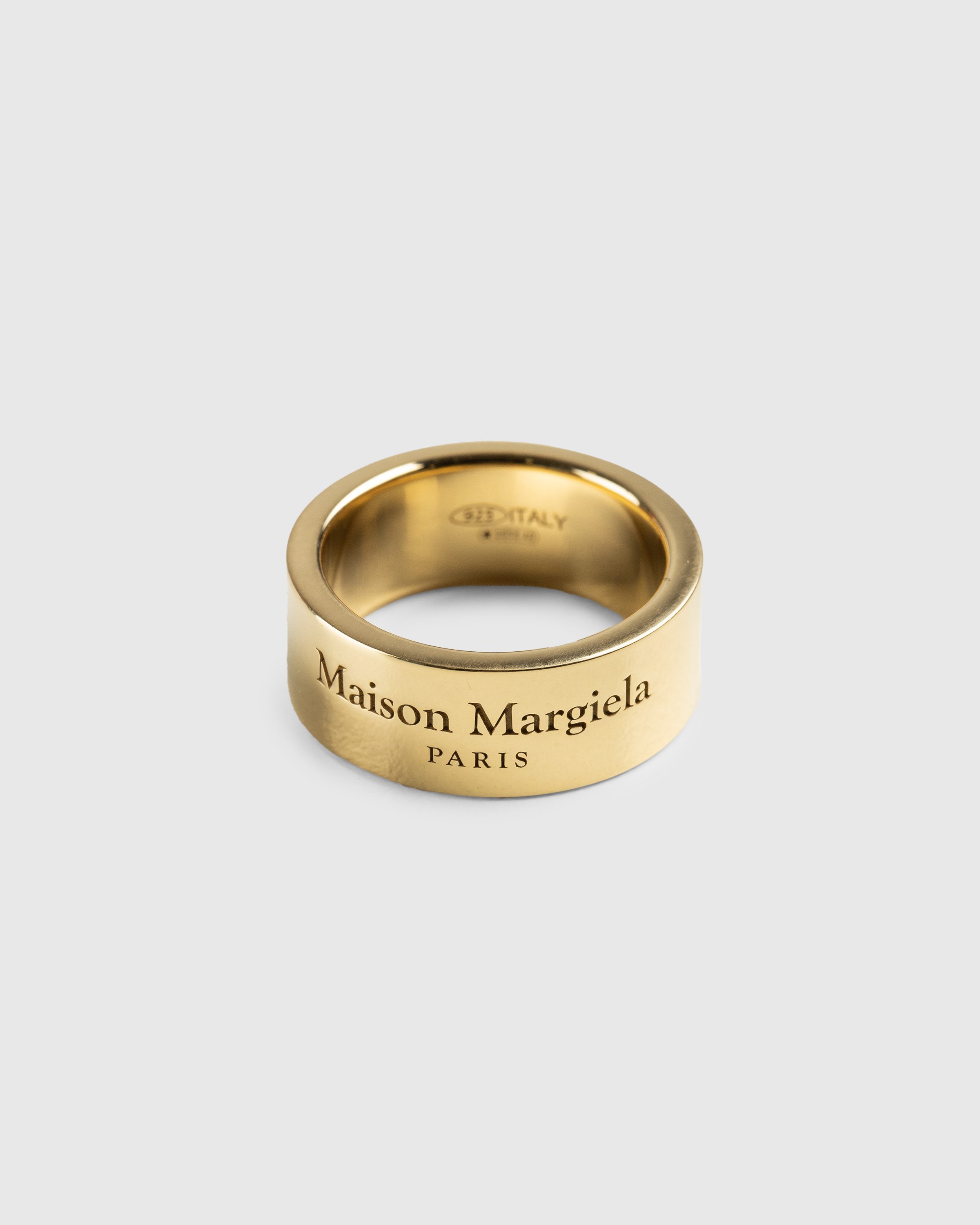 Maison Margiela - Logo-Engraved Ring Gold - Accessories - Gold - Image 1