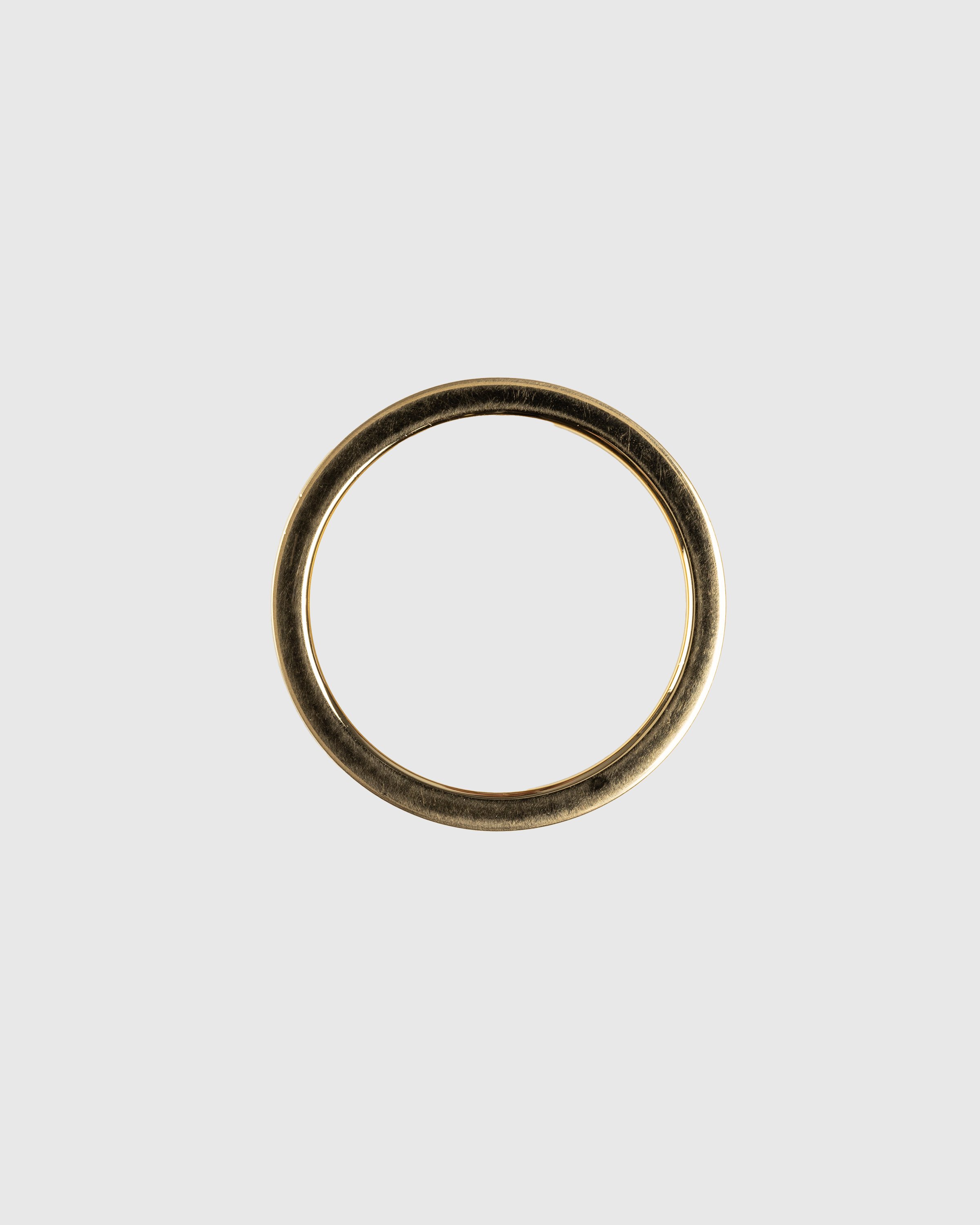 Maison Margiela - Logo-Engraved Ring Gold - Accessories - Gold - Image 2