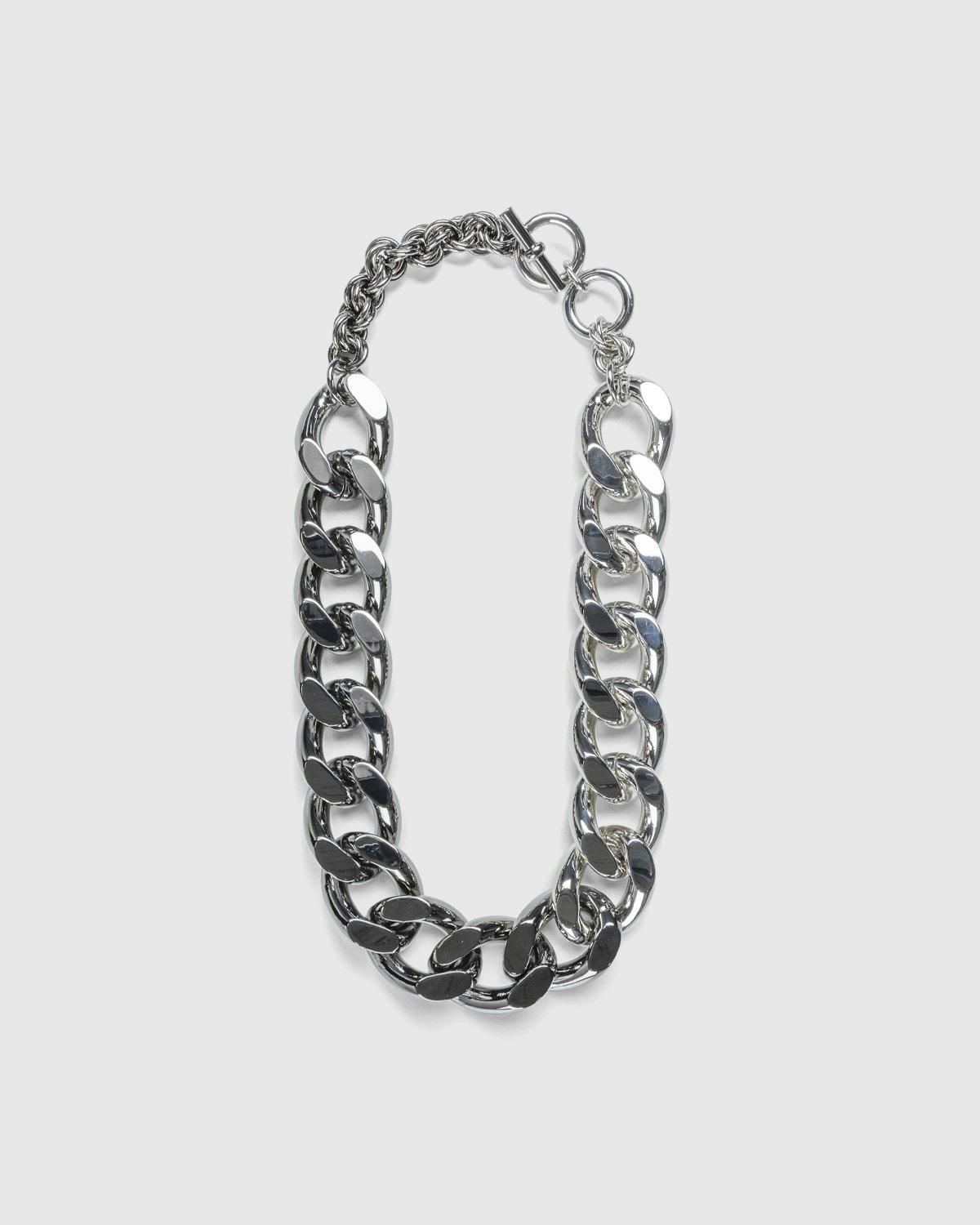 J.W. Anderson - Oversized Chain Necklace Silver Tone/Gunmetal - Accessories - Silver - Image 1