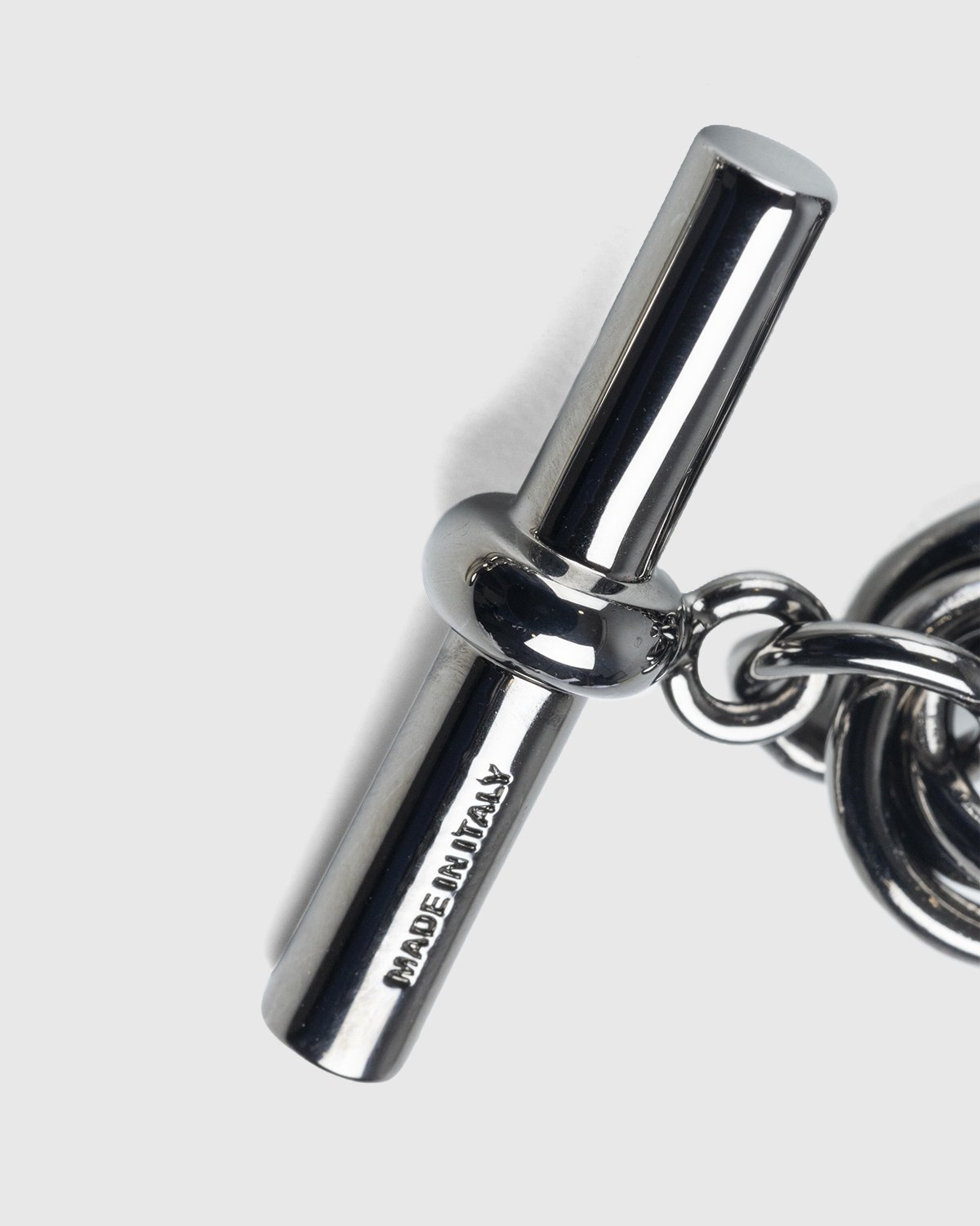 J.W. Anderson - Oversized Chain Necklace Silver Tone/Gunmetal - Accessories - Silver - Image 4