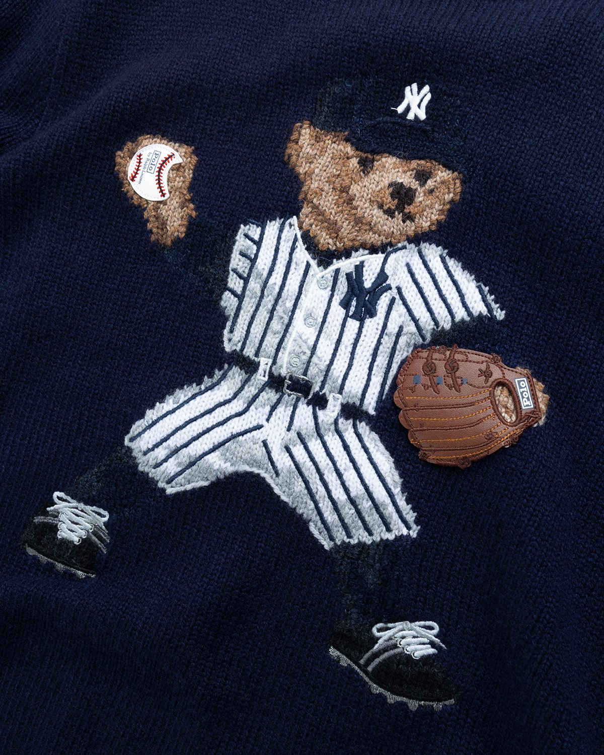 Ralph Lauren - Yankees Bear Sweater Navy - Clothing - Blue - Image 5