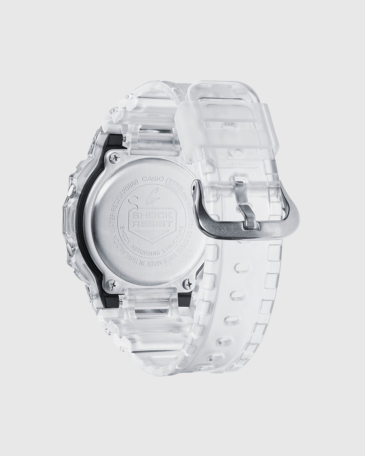 Casio - G-Shock DW-5600SKE-7ER Transparent White - Accessories - Black - Image 4