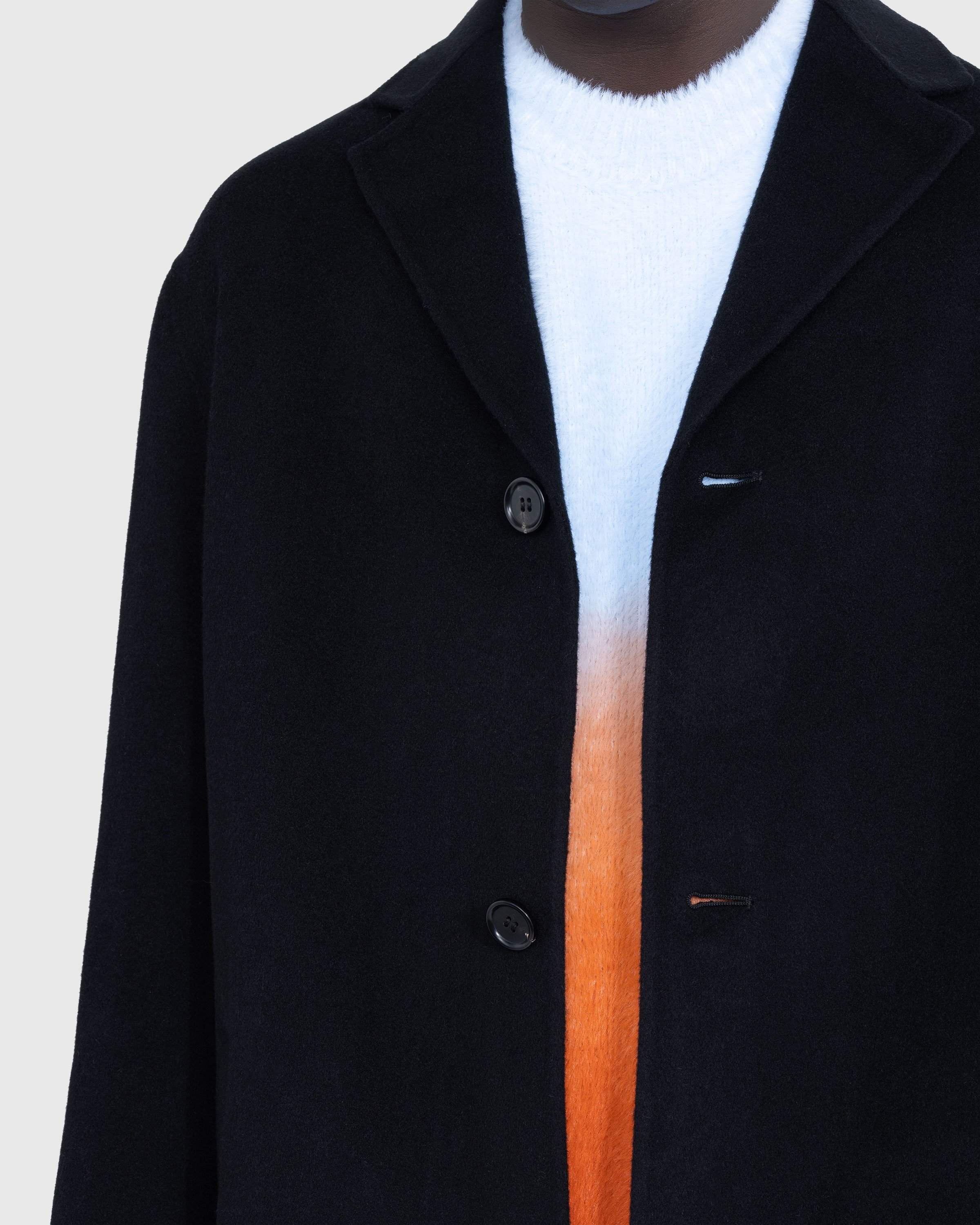 Acne Studios - Single-Breasted Coat Black - Clothing - Black - Image 7