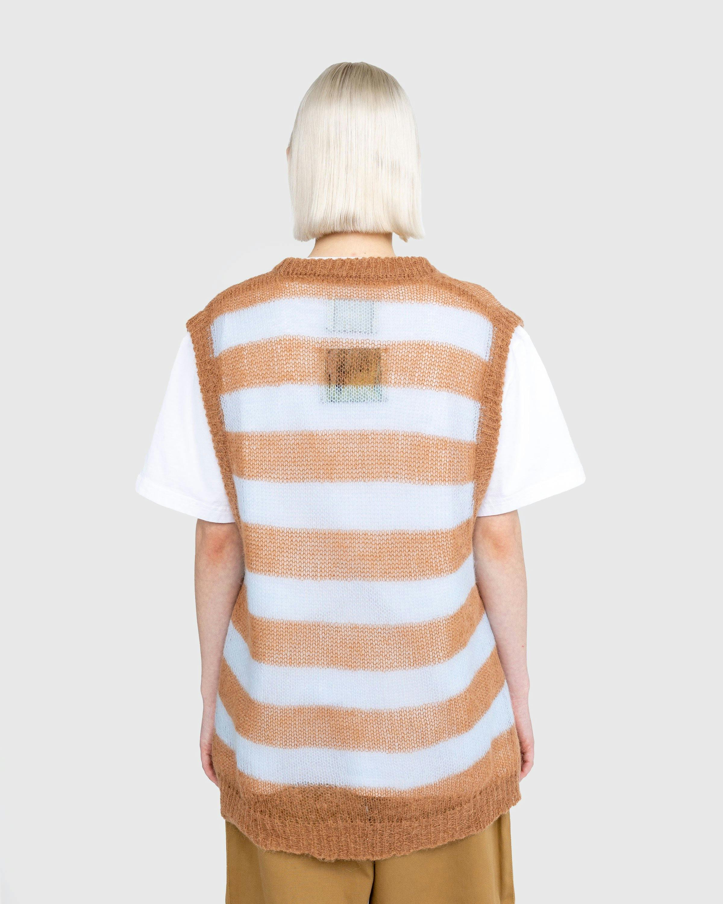 Highsnobiety - Sweater Vest Brown/Light Blue - Clothing - Multi - Image 3