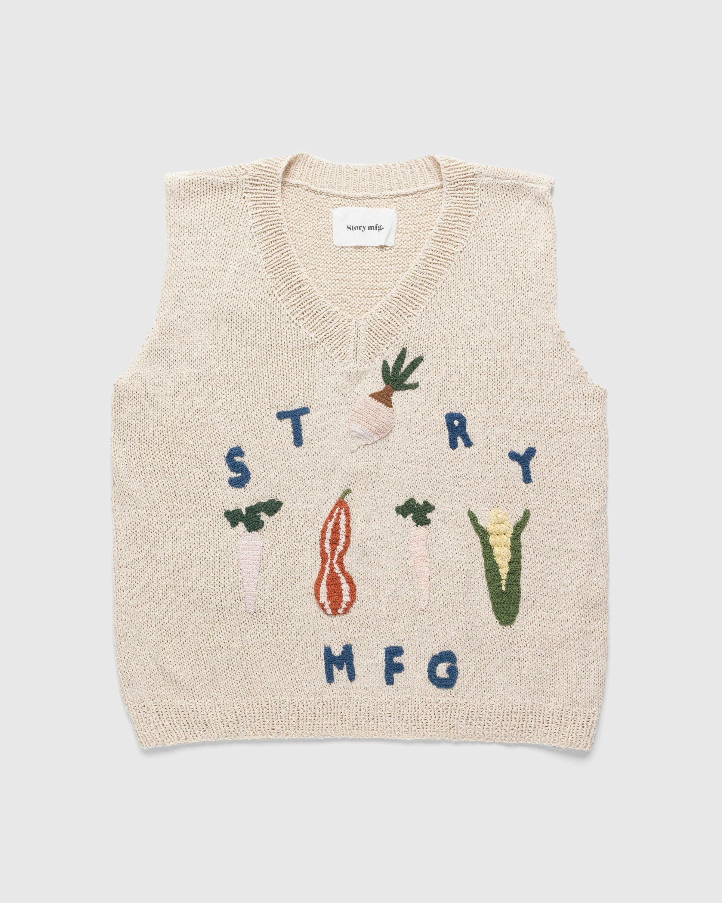 Story mfg. - Party Vest Squash White - Clothing - White - Image 1