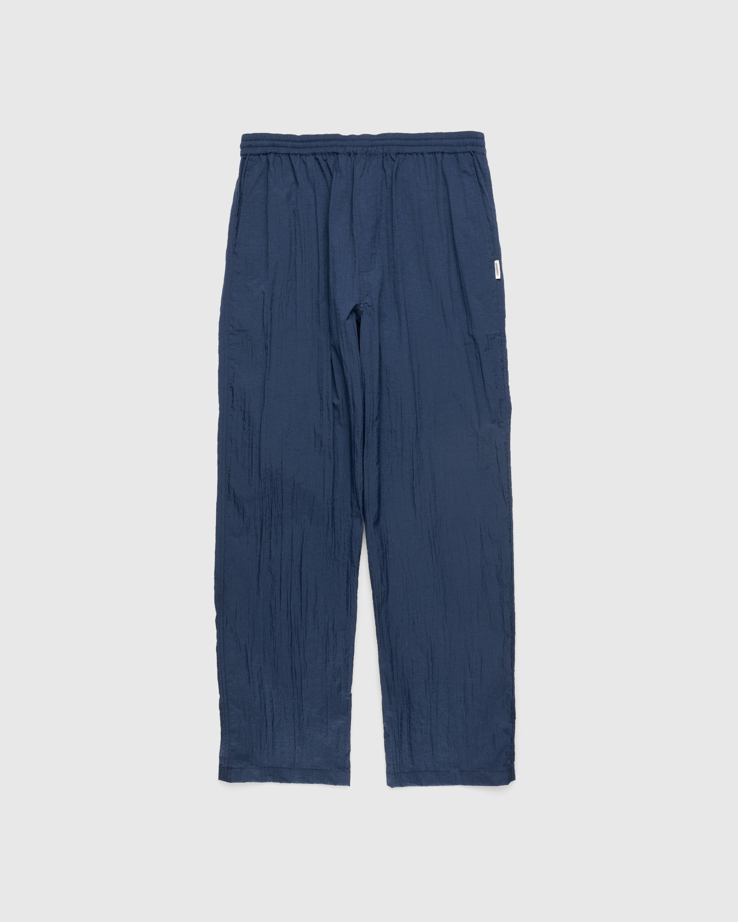 Highsnobiety - Texture Nylon Pants Navy - Clothing - Blue - Image 1
