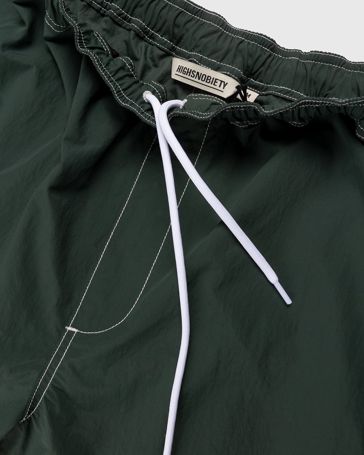 Highsnobiety - Contrast Brushed Nylon Elastic Pants Green - Clothing - Green - Image 4