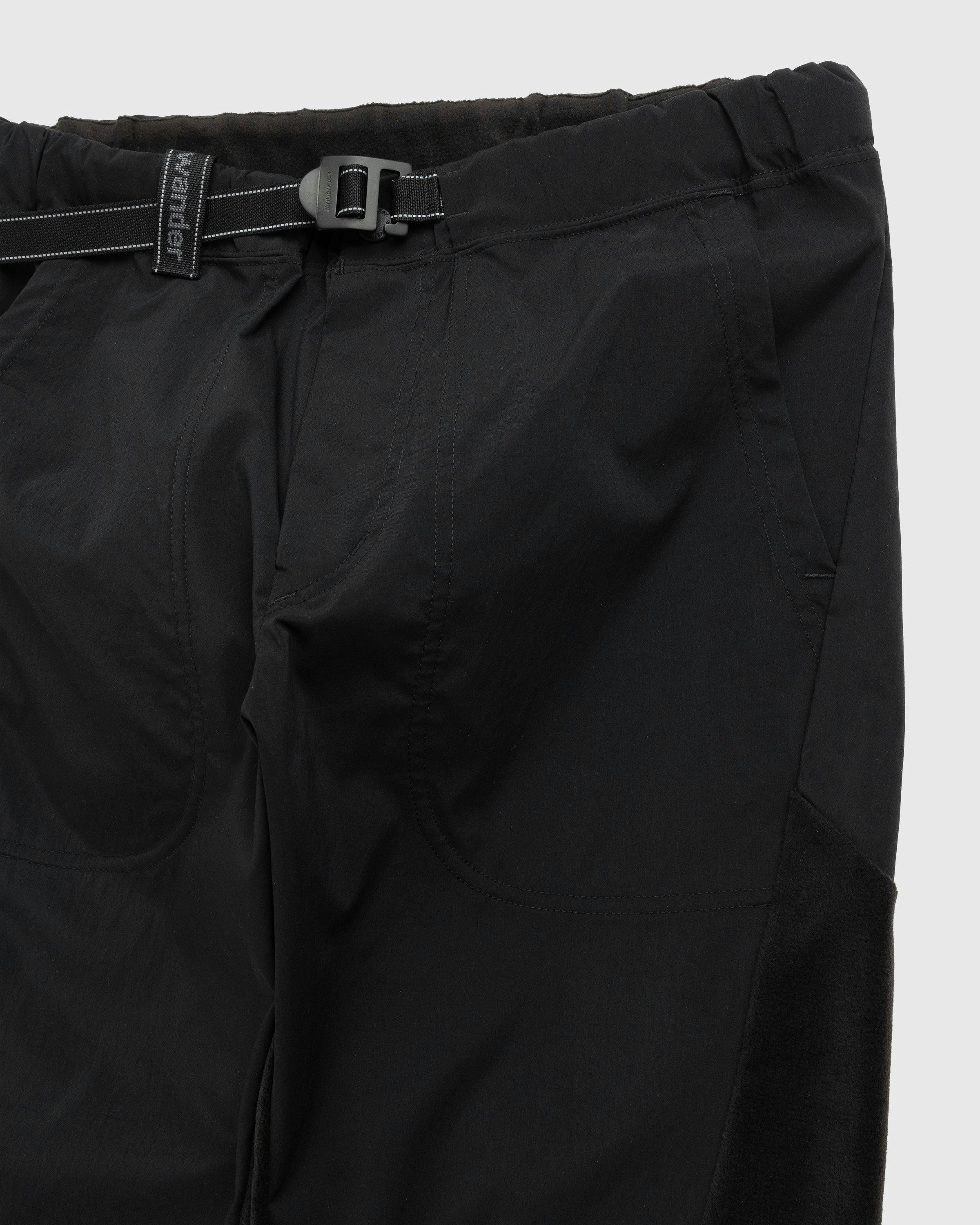 And Wander – Fleece Base Pants Black | Highsnobiety Shop