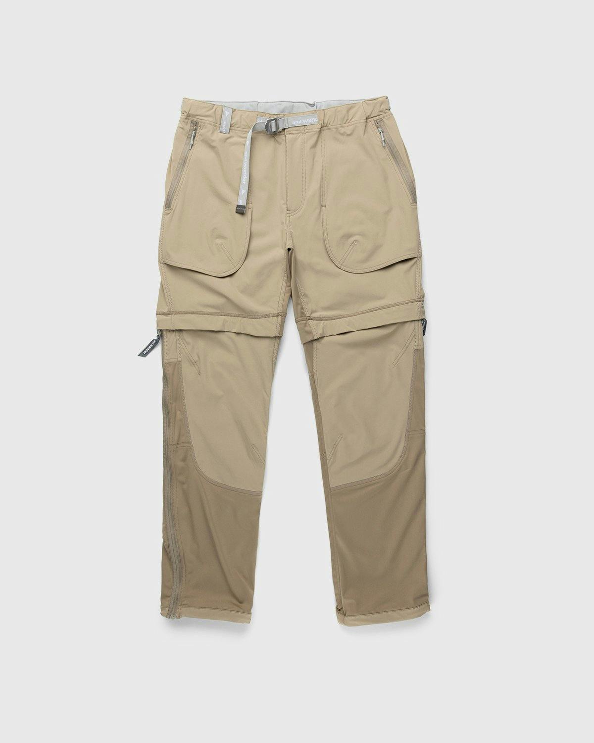 And Wander - Trek 2Way Pants Beige - Clothing - Beige - Image 1