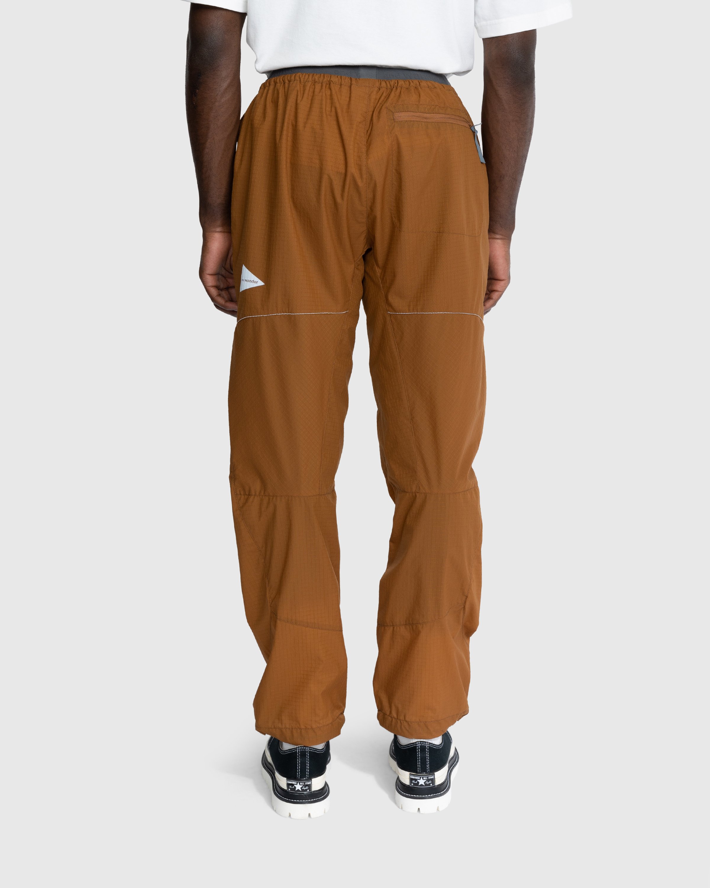 And Wander - Breath Ripstop Light Pants Brown - Clothing - Brown - Image 3