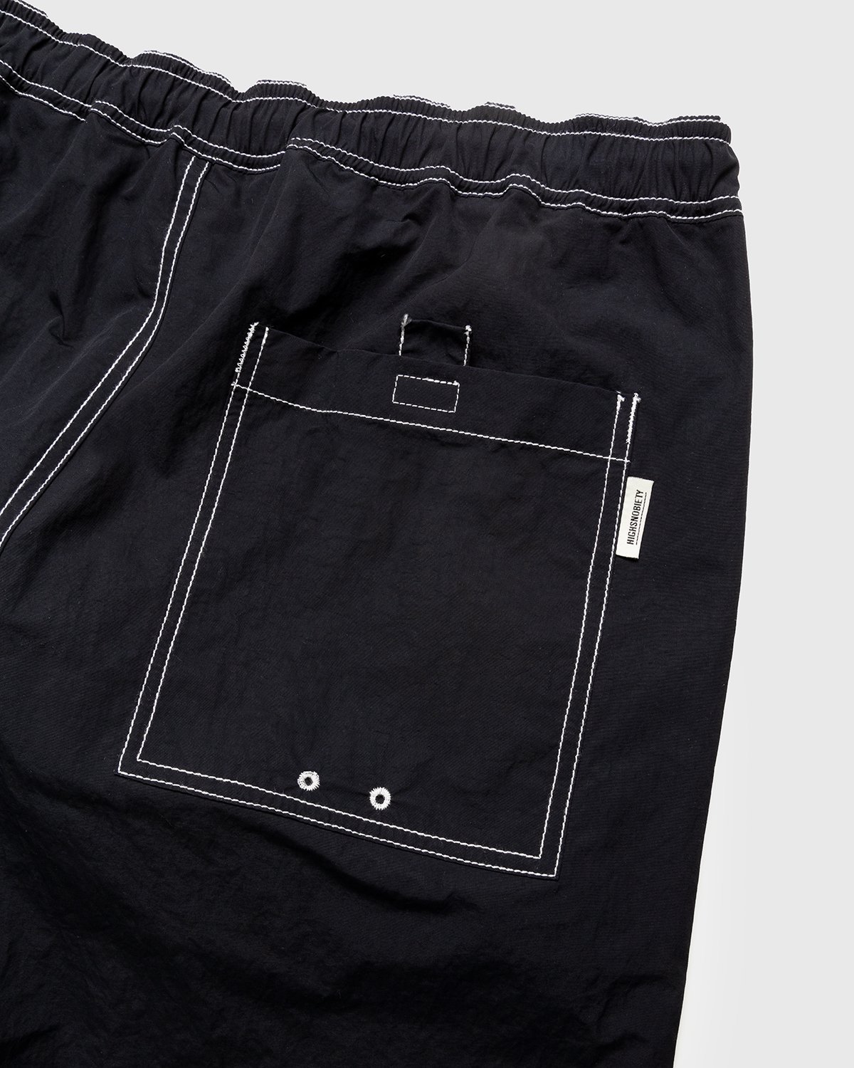 Highsnobiety - Contrast Brushed Nylon Elastic Pants Black - Clothing - Black - Image 3
