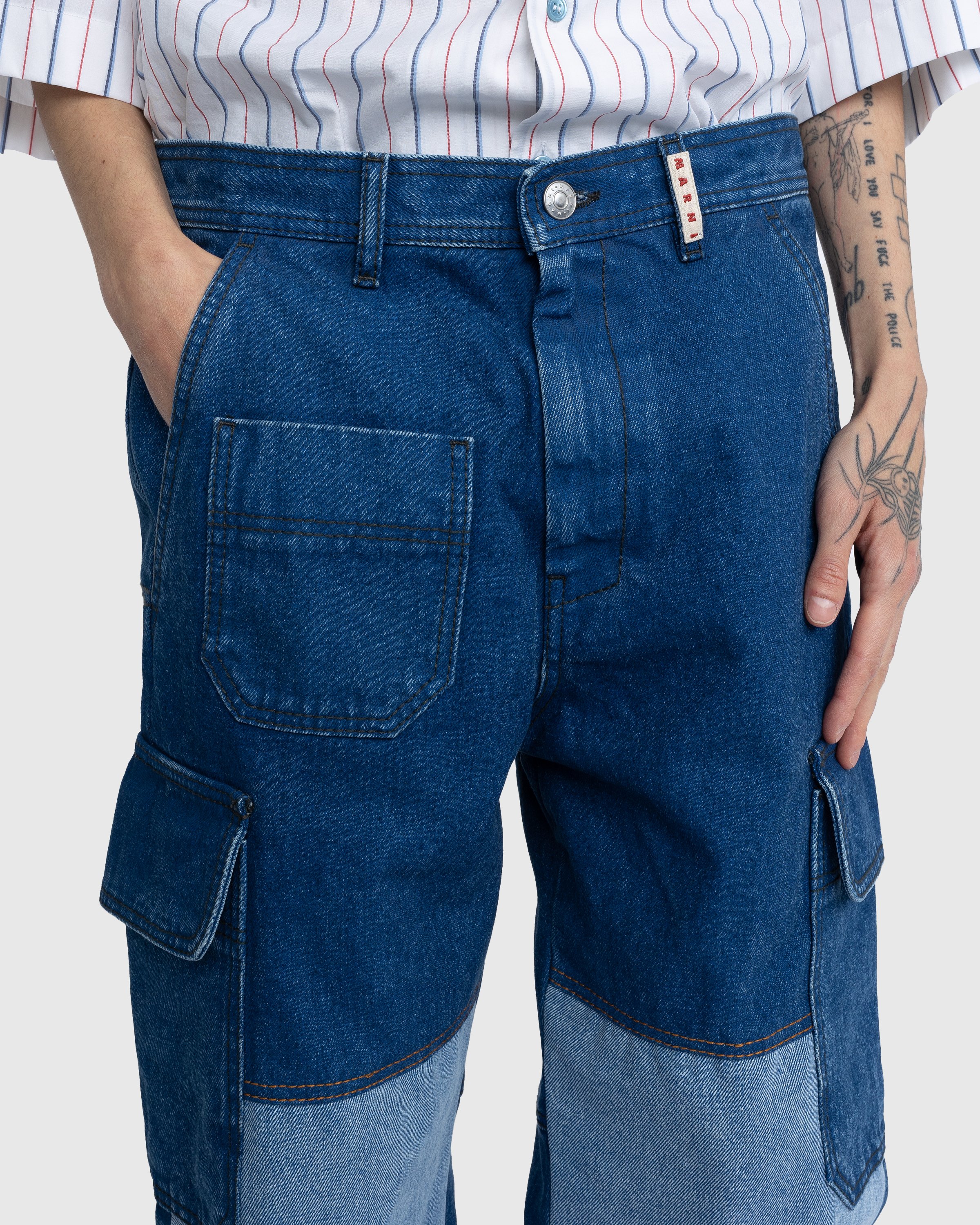 Marni - Denim Cargo Pants Blue - Clothing - Blue - Image 5
