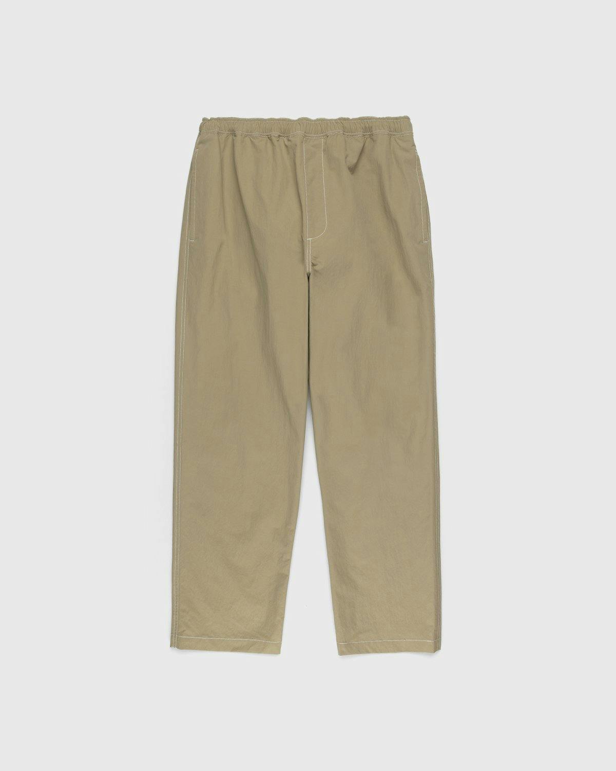 Highsnobiety - Contrast Brushed Nylon Elastic Pants Beige - Clothing - Beige - Image 1