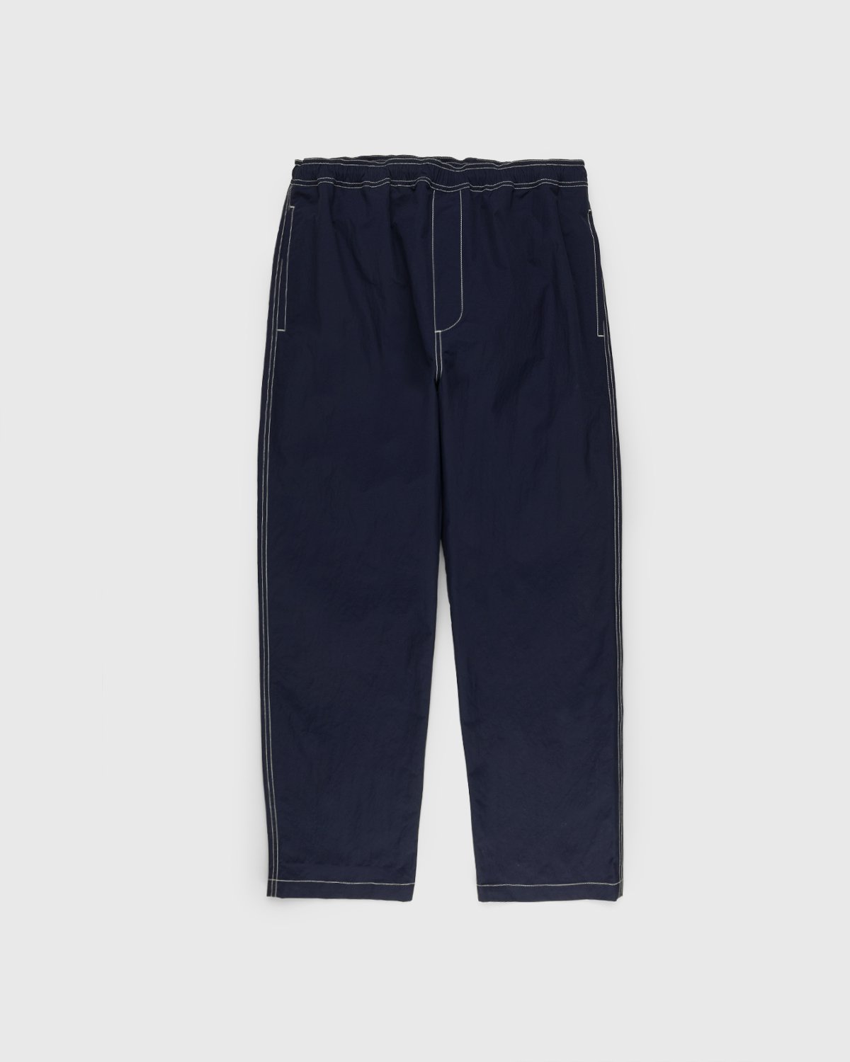 Highsnobiety - Contrast Brushed Nylon Elastic Pants Navy - Clothing - Blue - Image 1