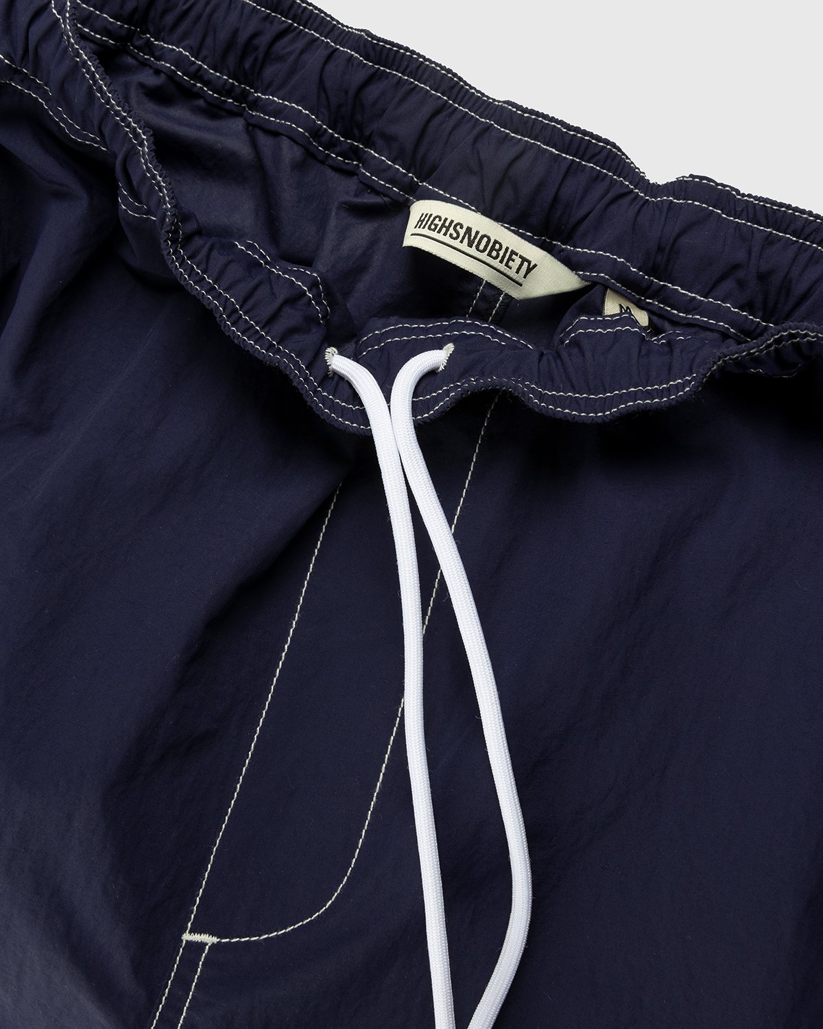 Highsnobiety - Contrast Brushed Nylon Elastic Pants Navy - Clothing - Blue - Image 5