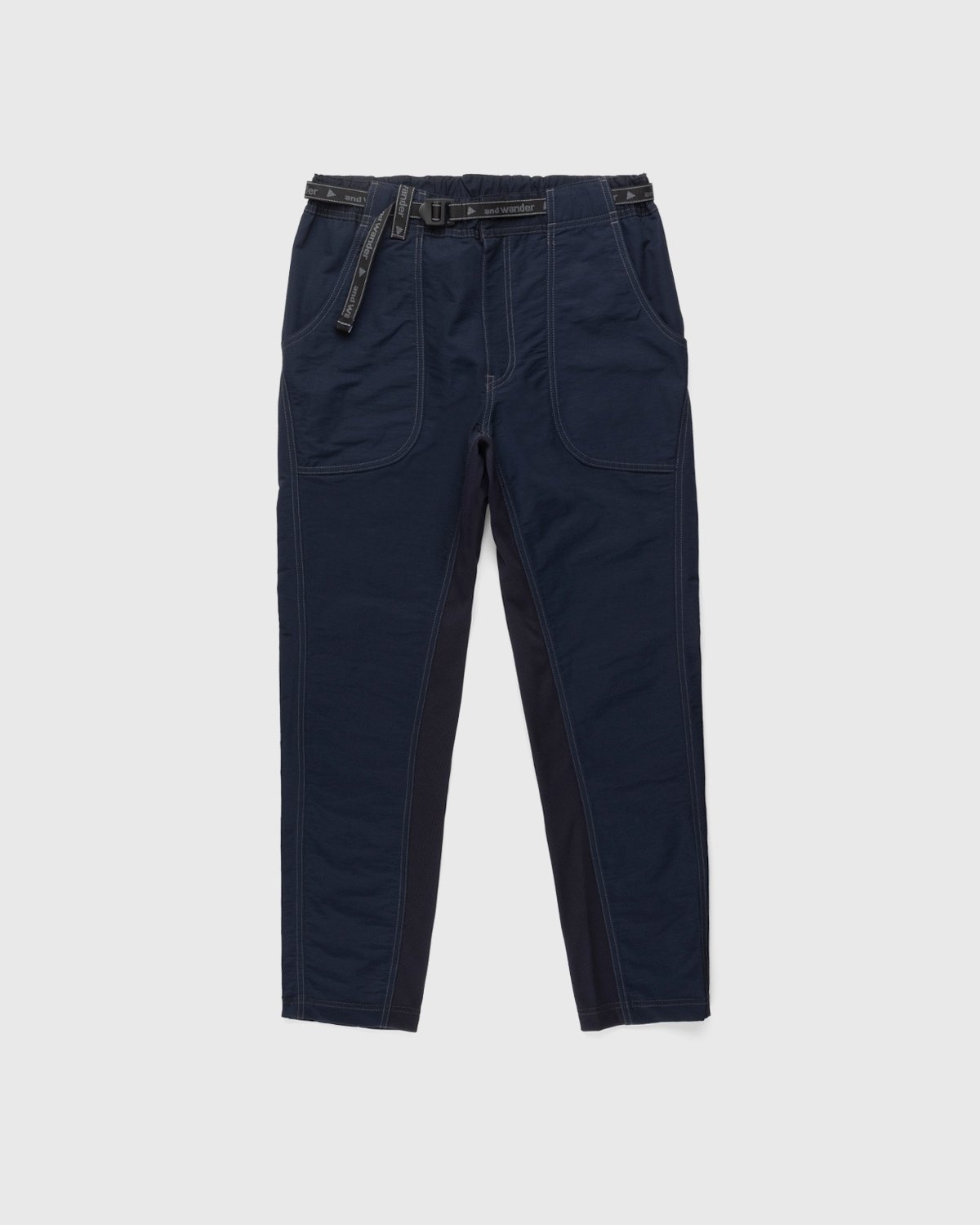 And Wander - 60/40 Cloth Rib Pants Navy - Clothing - Blue - Image 1