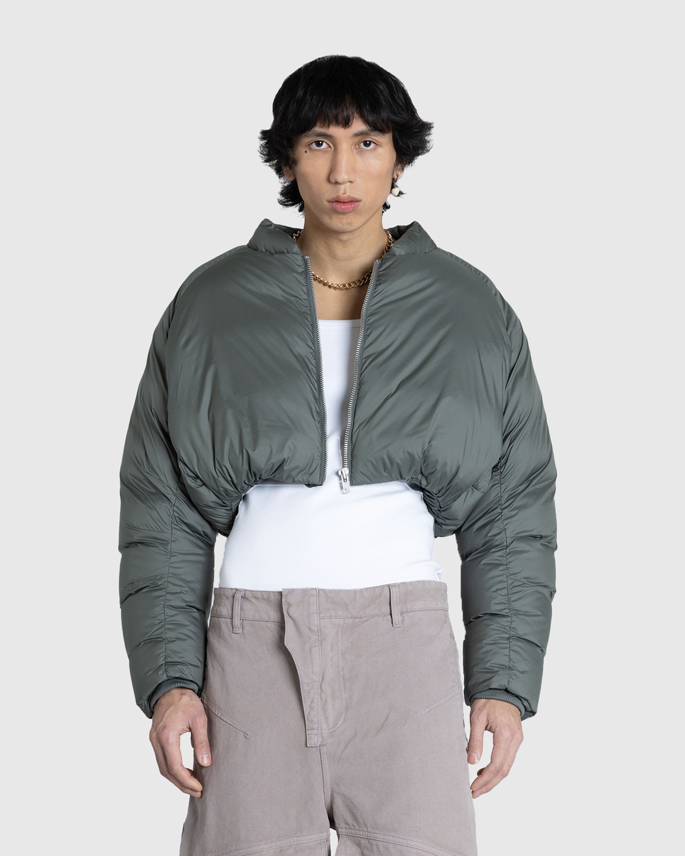 Entire Studios - Cropped Pillow Bomber Moss - Clothing - Green - Image 2