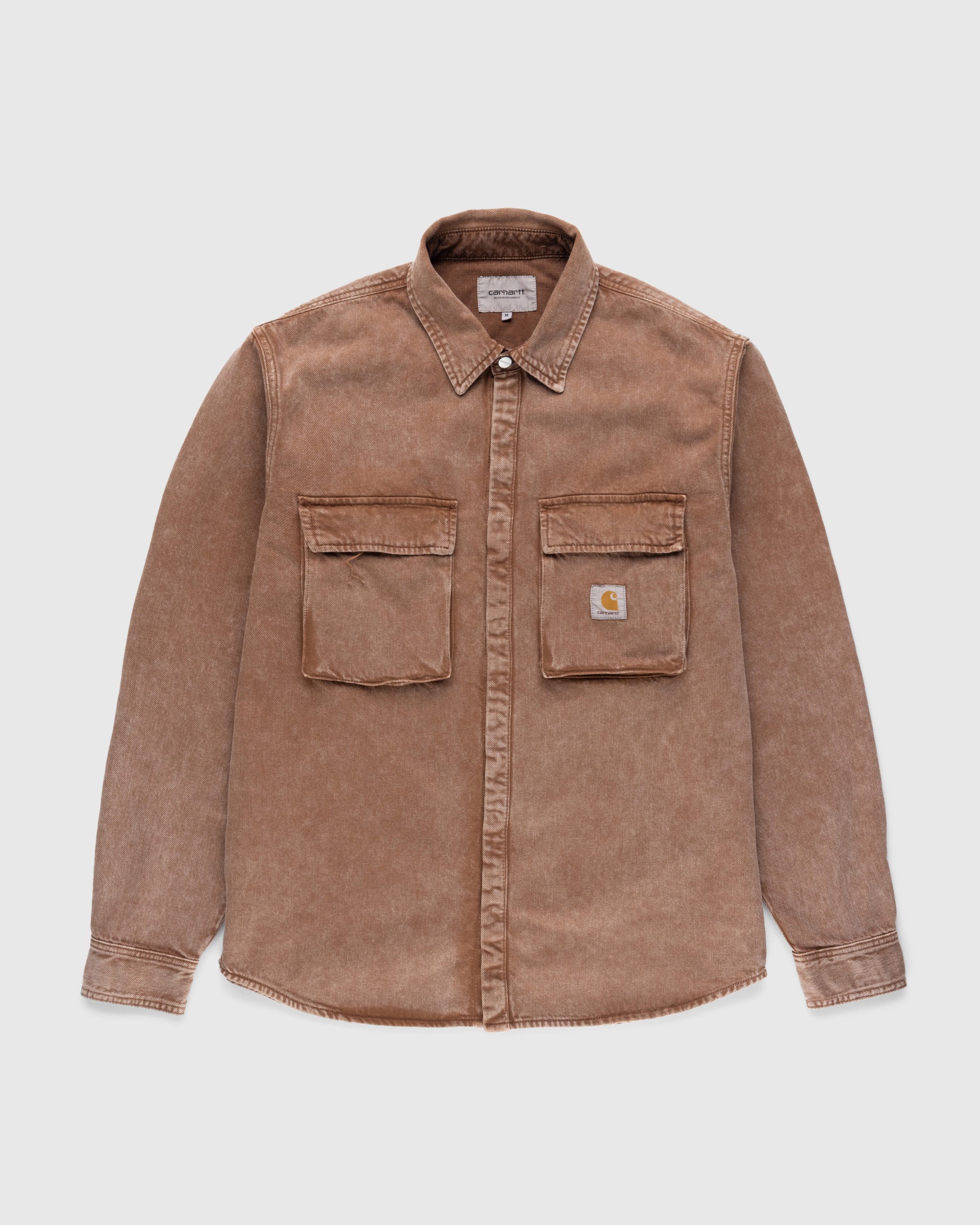 Carhartt WIP - Monterey Shirt Jacket Worn-Washed Red - Clothing - Red - Image 1