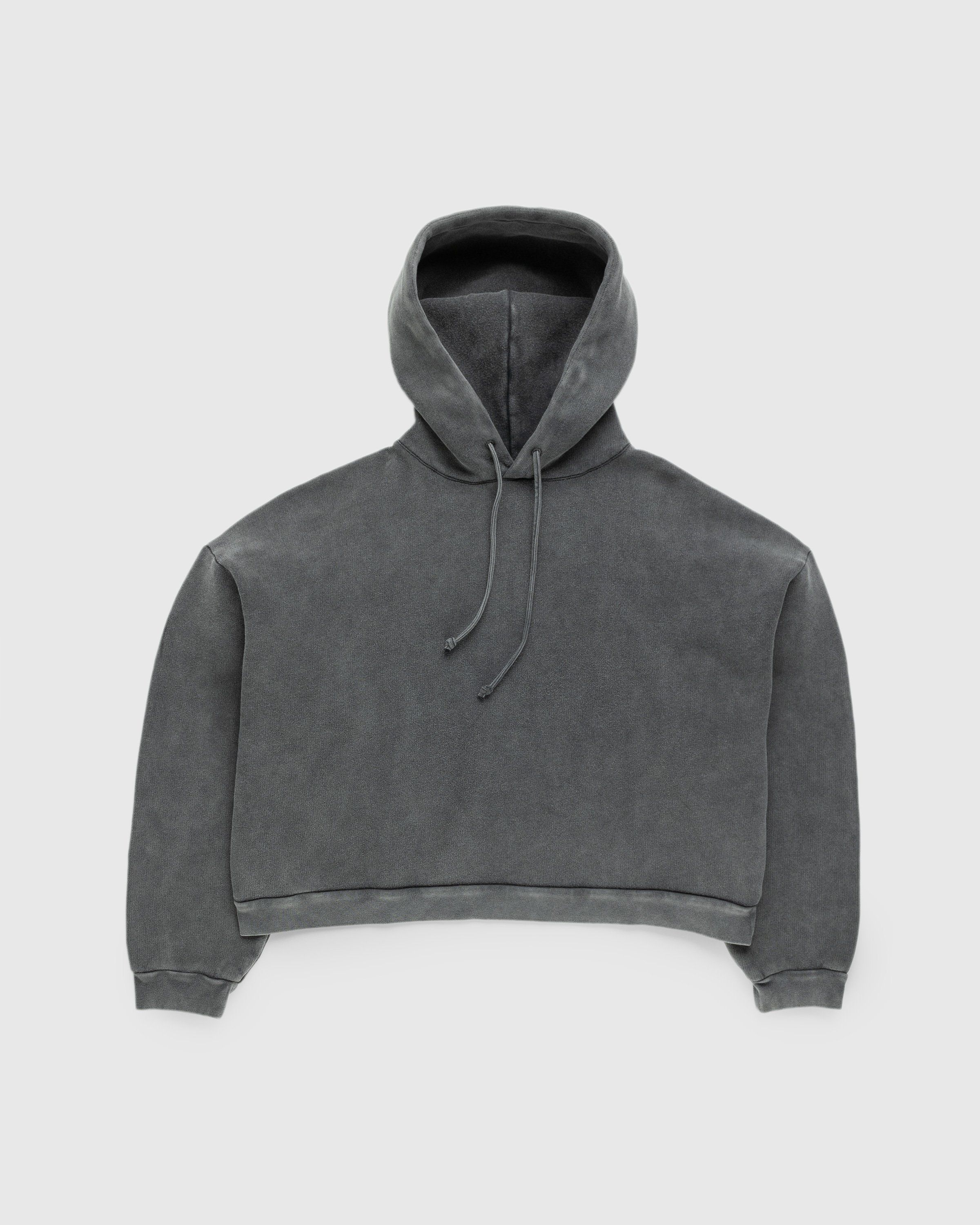 Acne Studios - Hooded Sweatshirt Faded Black - Clothing - Grey - Image 1