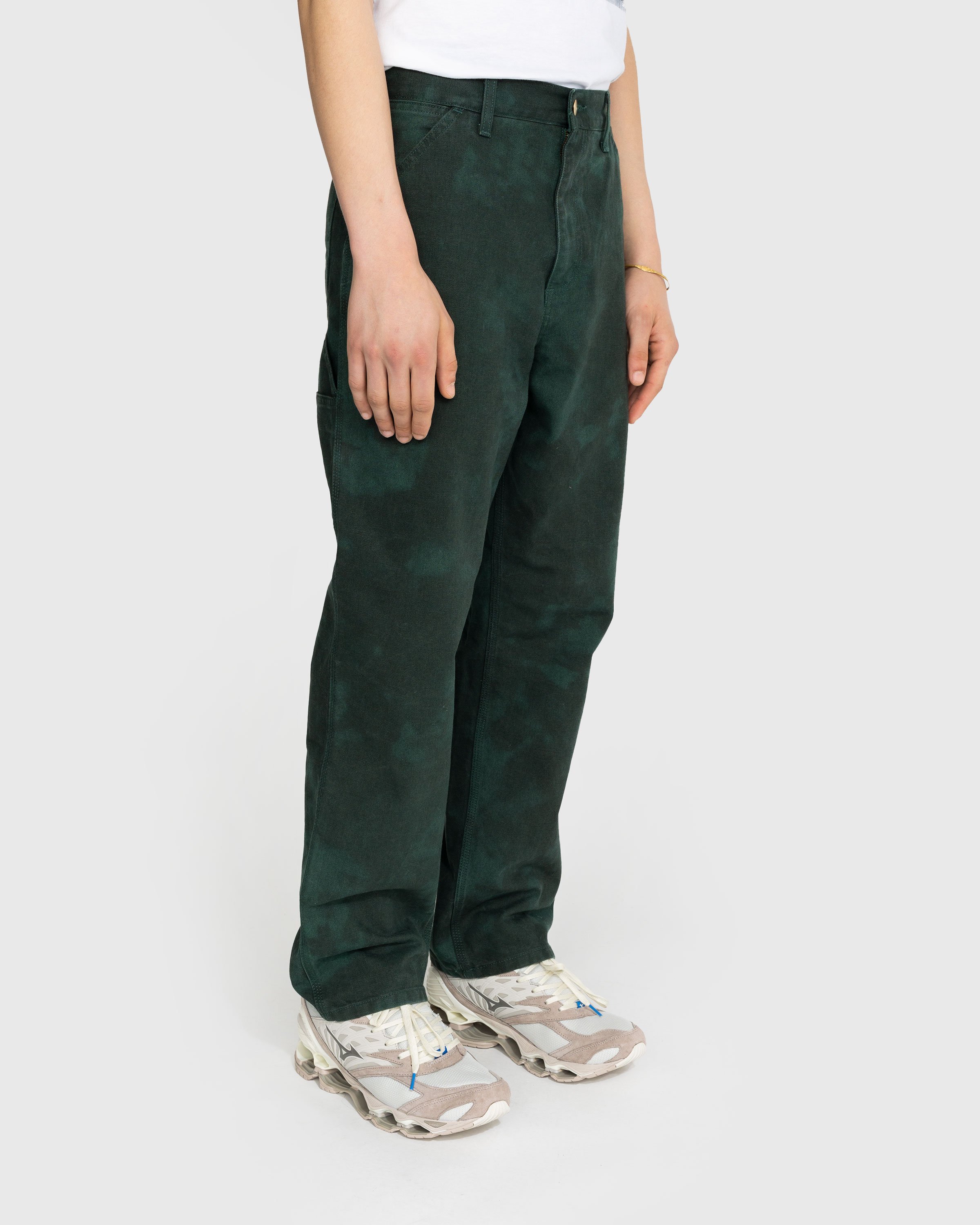 Carhartt WIP - Single Knee Chromo Pant Green - Clothing - Green - Image 4